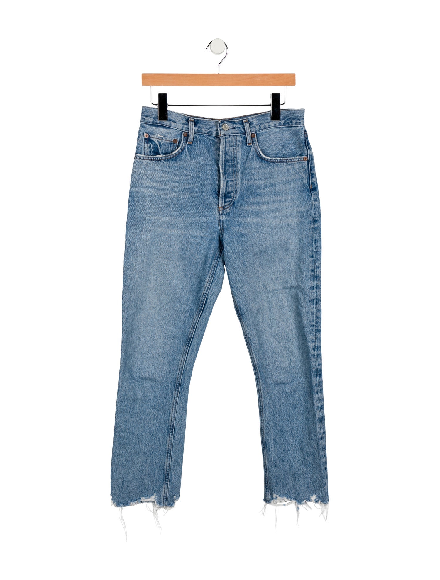 AGOLDE High-Rise Straight Leg Jeans