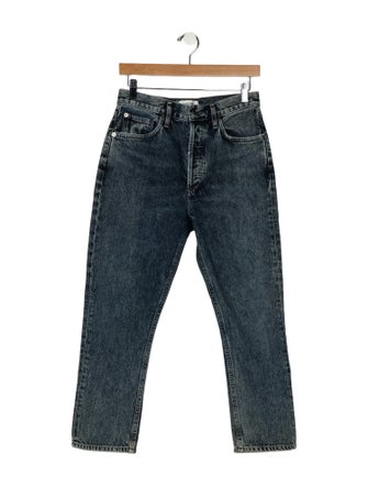 AGOLDE Mid-Rise Straight Leg Jeans