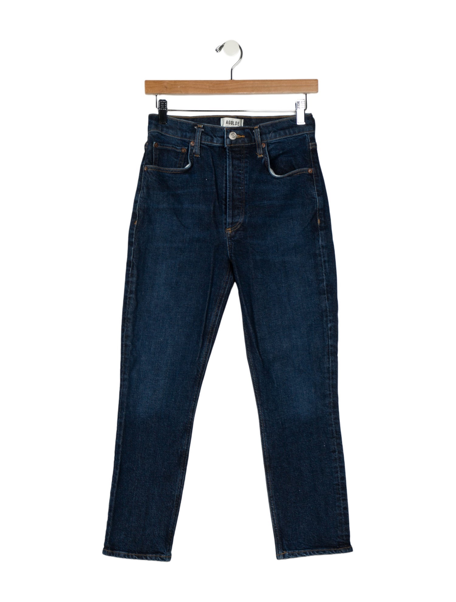 AGOLDE Mid-Rise Straight Leg Jeans