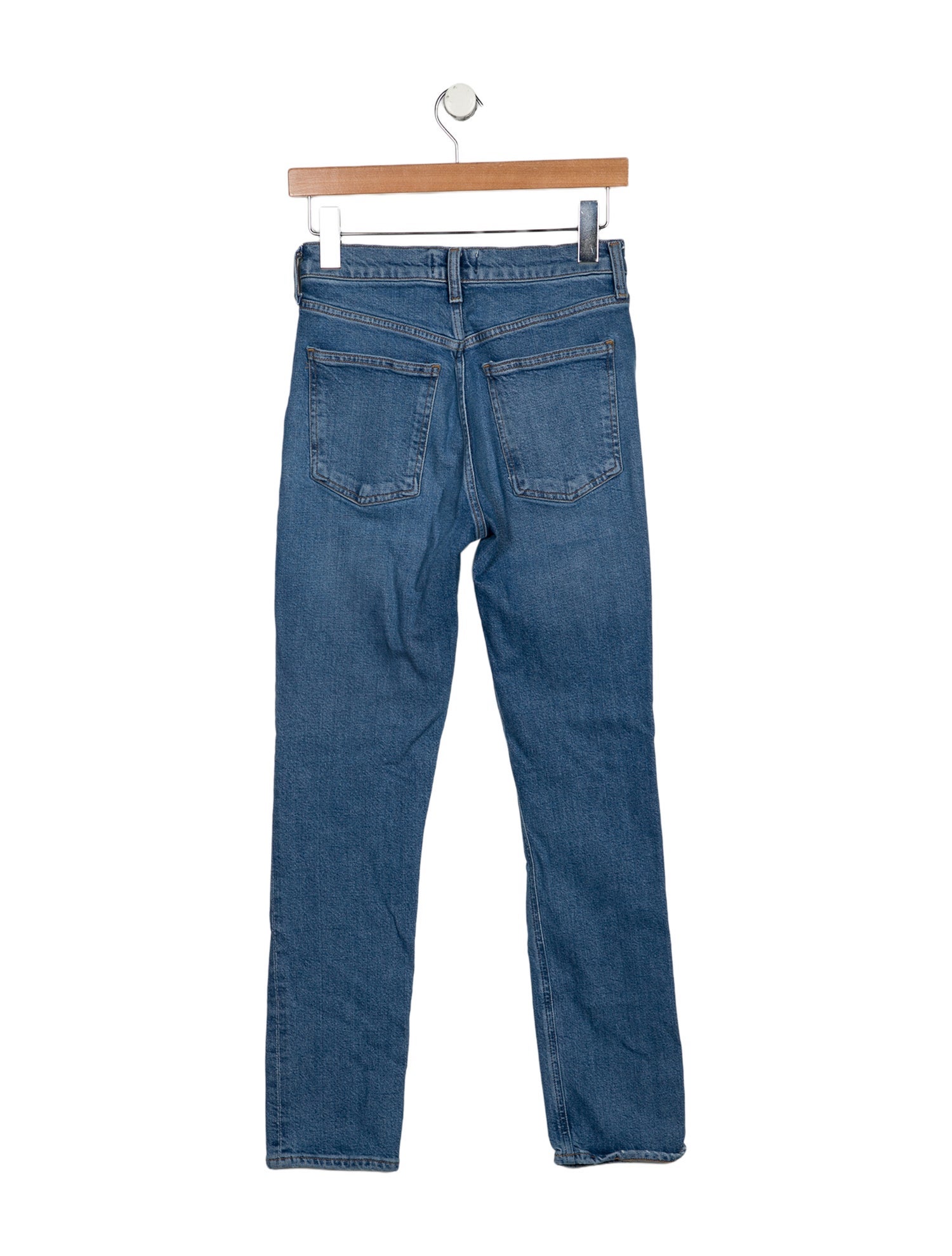 AGOLDE Mid-Rise Straight Leg Jeans