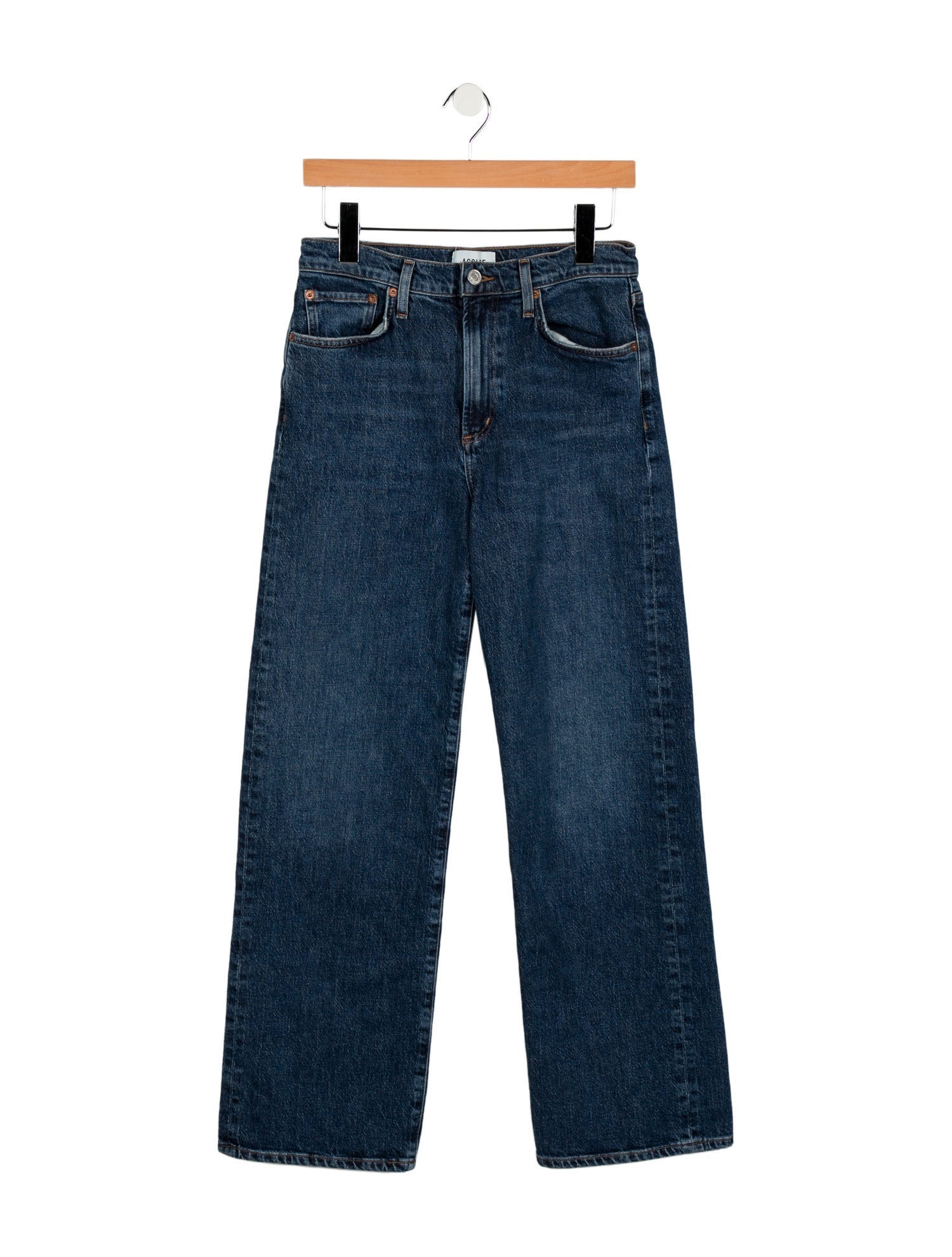 AGOLDE Mid-Rise Wide Leg Jeans