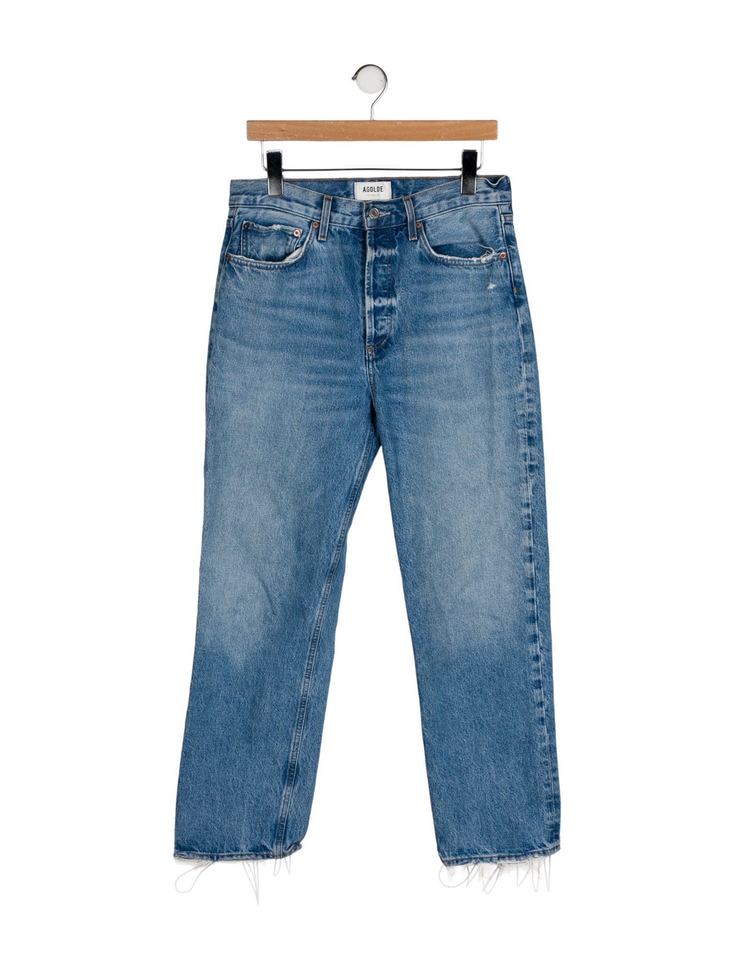 AGOLDE Mid-Rise Straight Leg Jeans