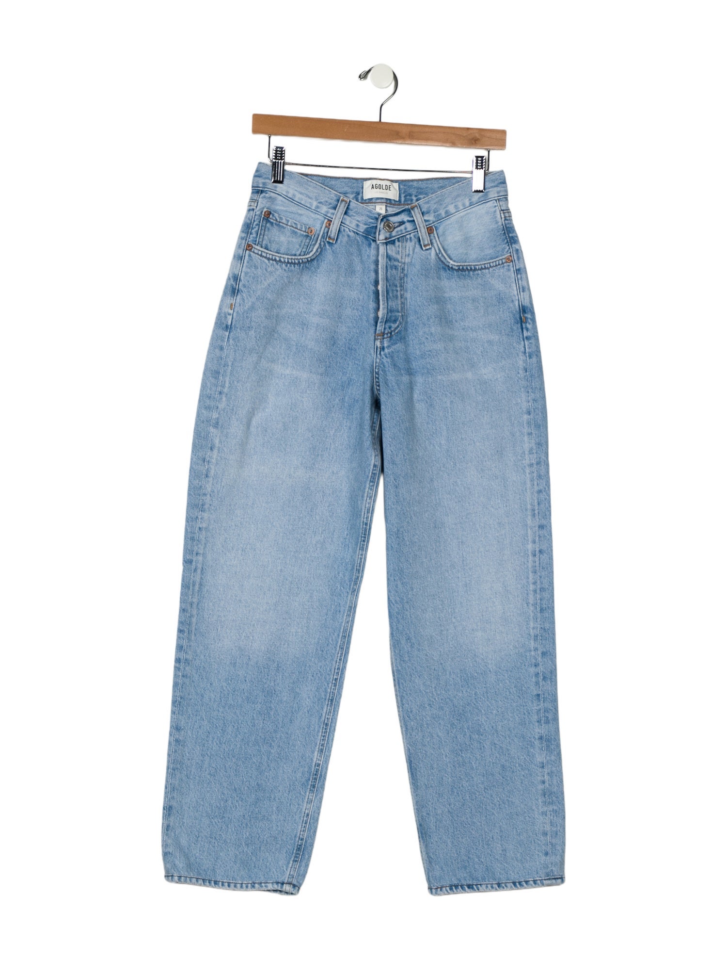 AGOLDE Mid-Rise Wide Leg Jeans