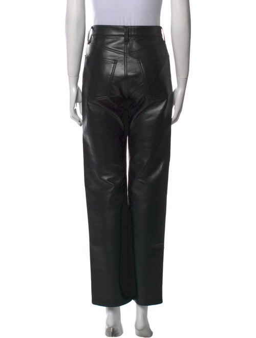 AGOLDE Leather Straight Leg Pants