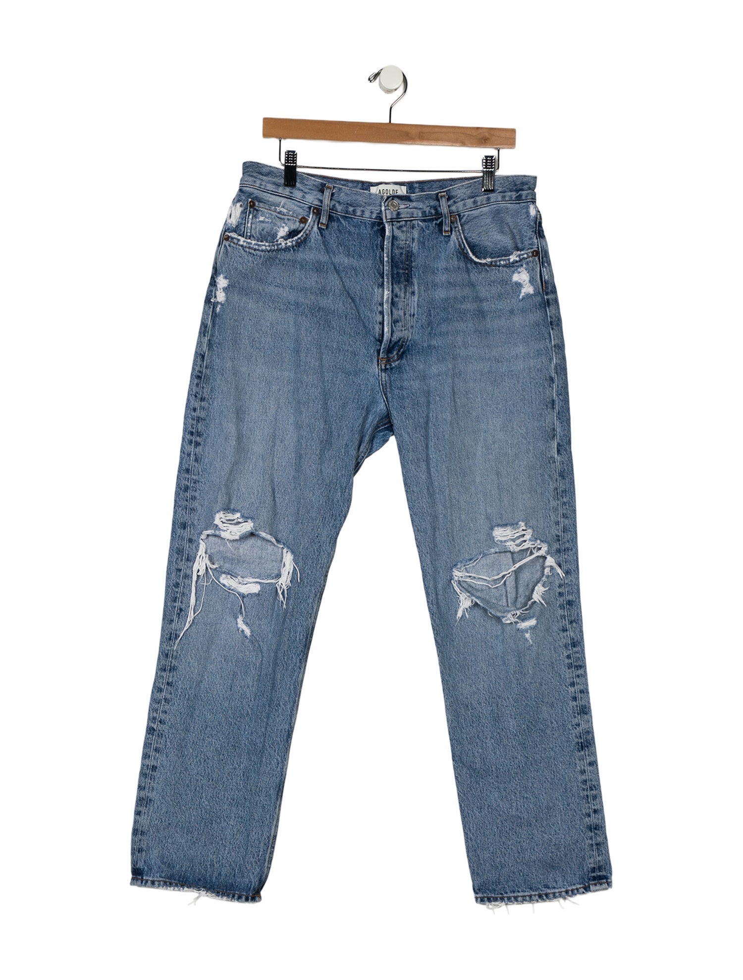 AGOLDE High-Rise Straight Leg Jeans