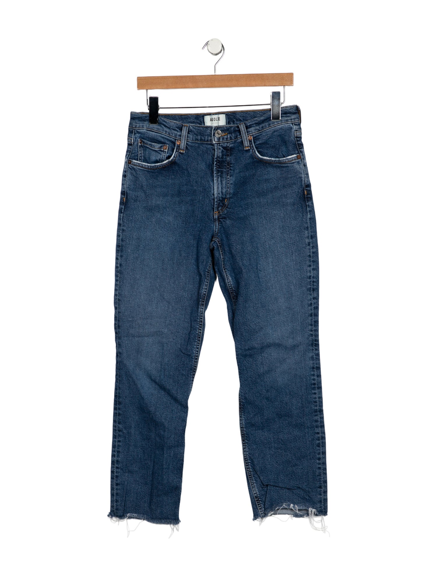 AGOLDE Mid-Rise Straight Leg Jeans