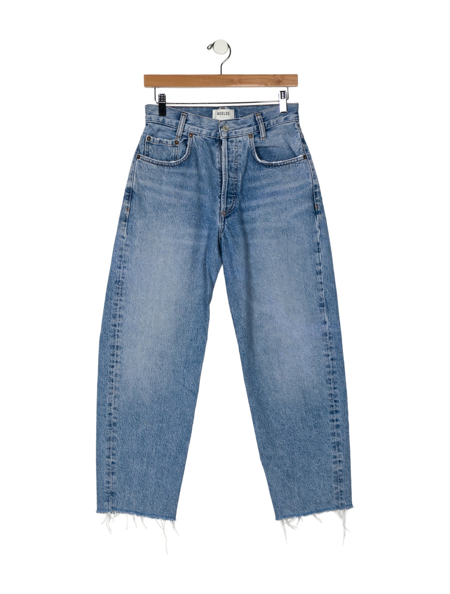 AGOLDE Mid-Rise Straight Leg Jeans