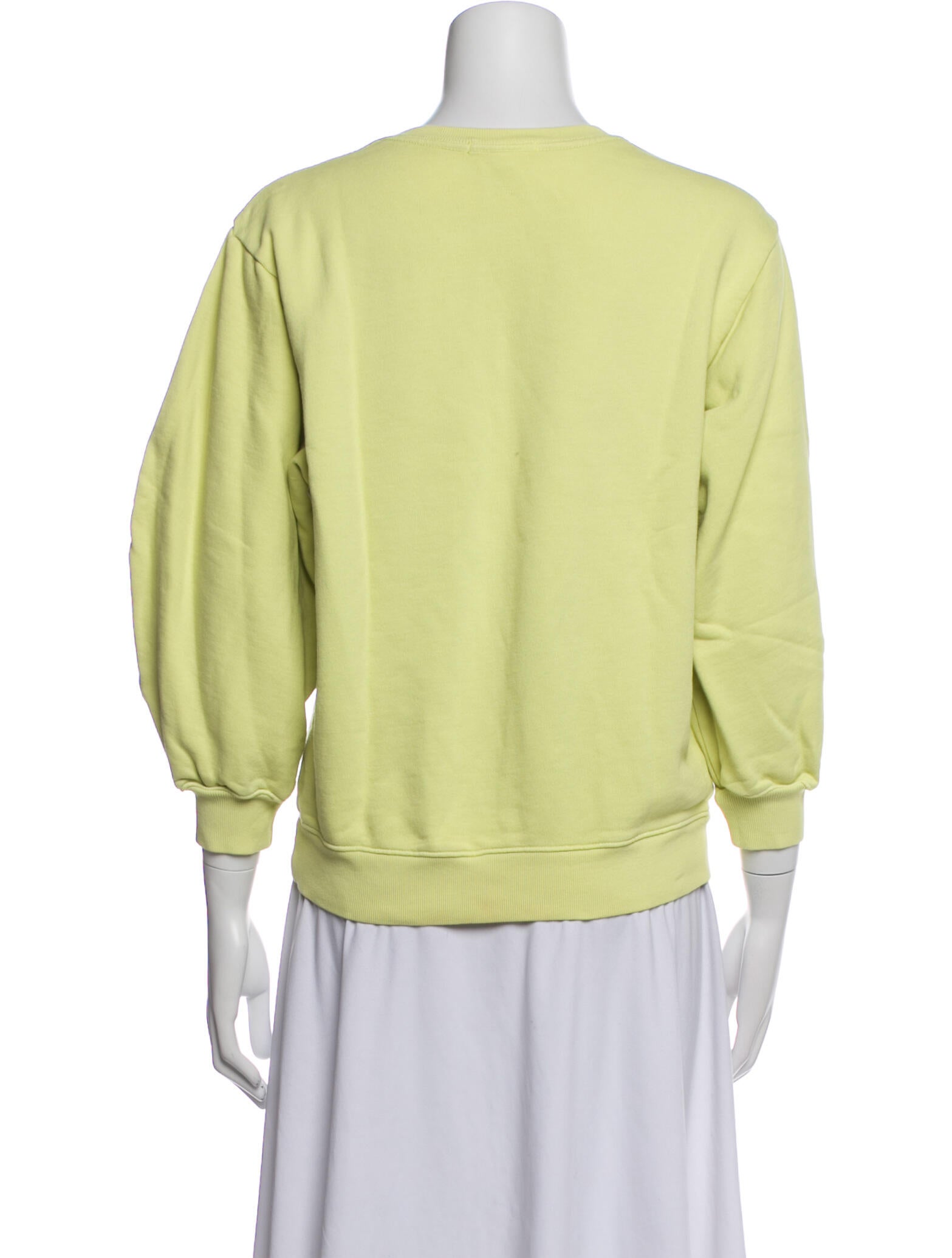 AGOLDE Crew Neck Three-Quarter Sleeve Sweatshirt