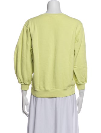 AGOLDE Crew Neck Three-Quarter Sleeve Sweatshirt