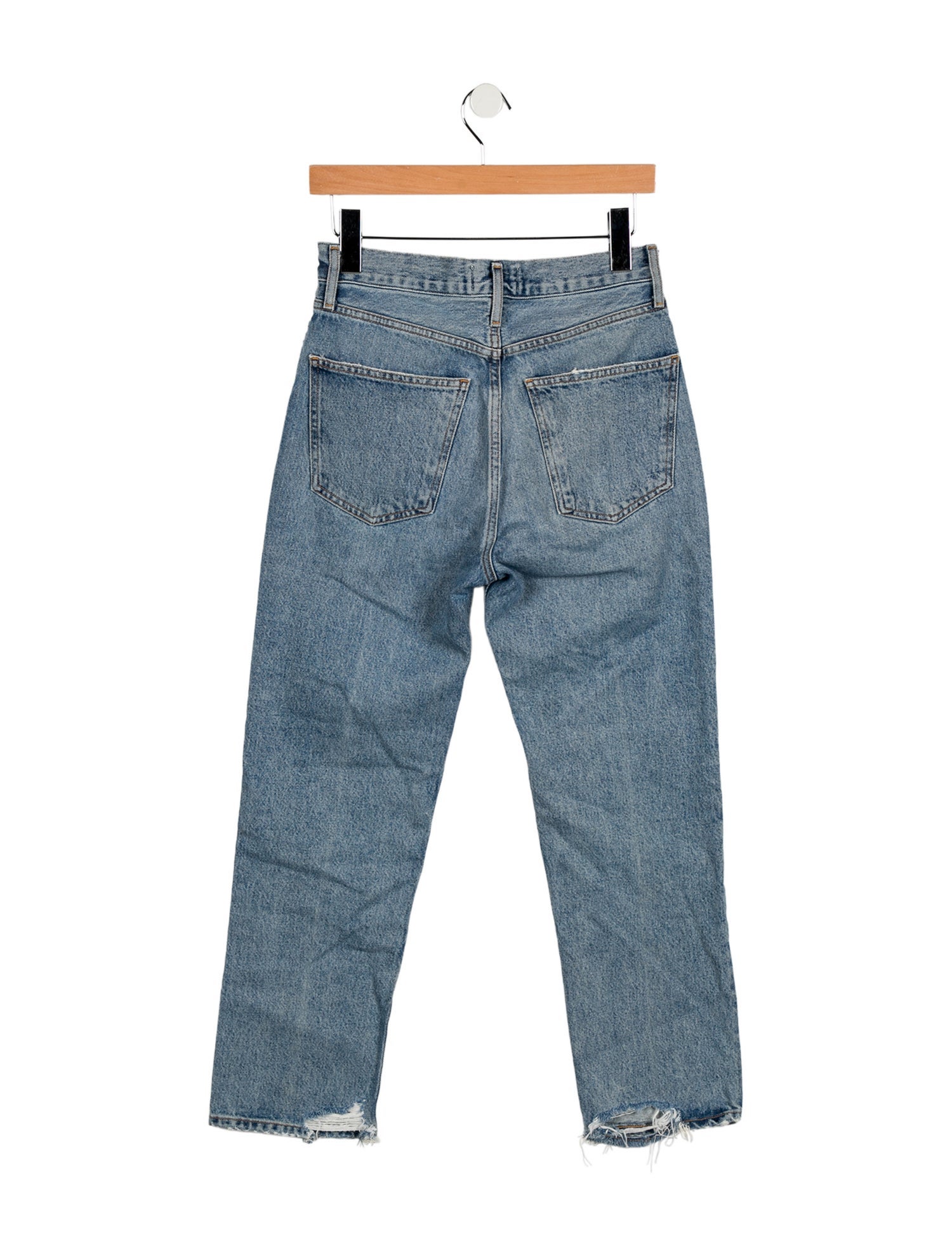AGOLDE Mid-Rise Straight Leg Jeans