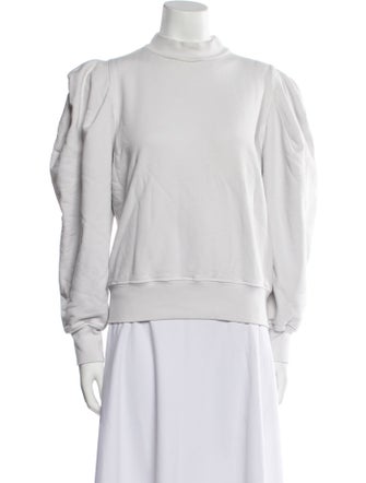 AGOLDE Mock Neck Long Sleeve Sweatshirt