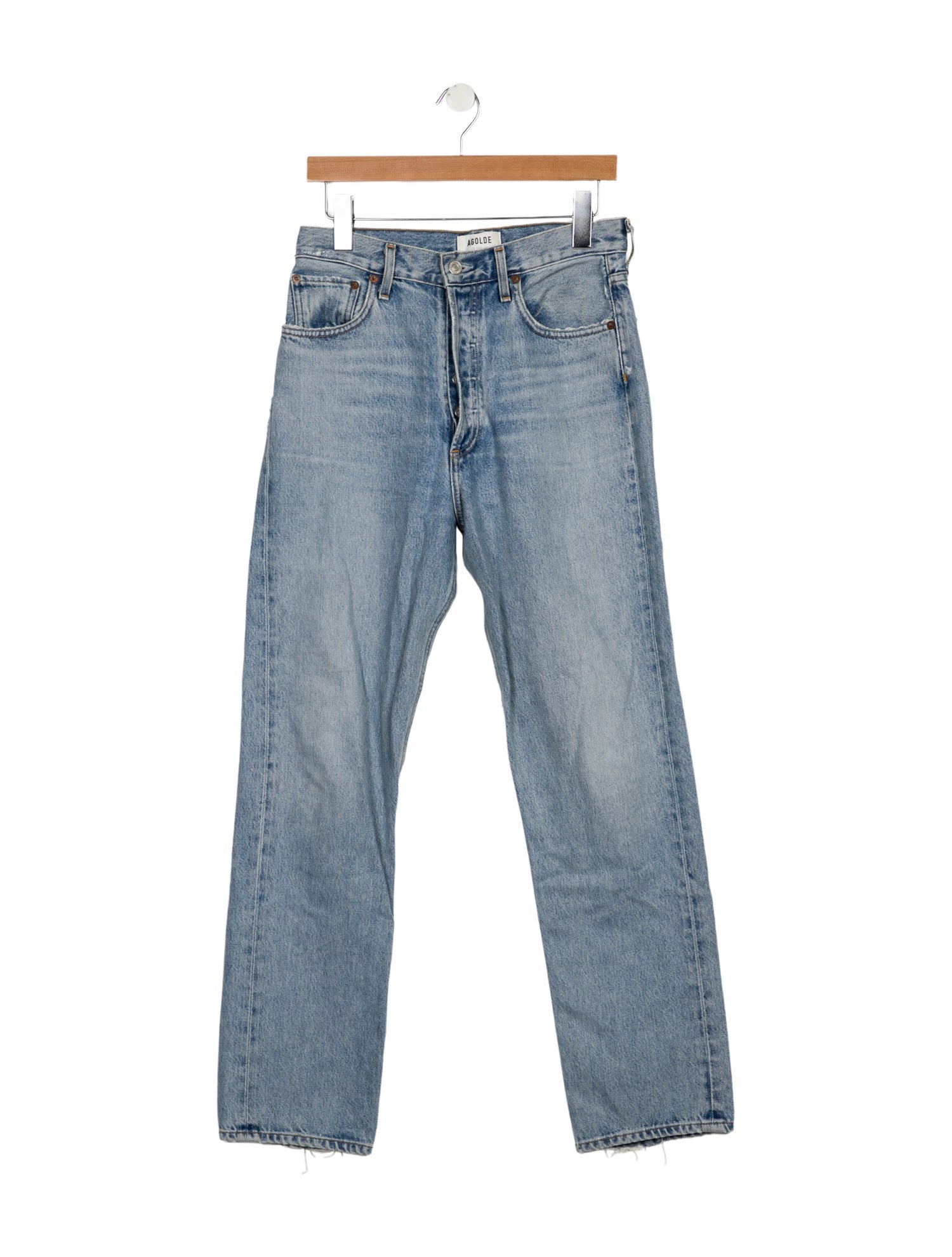 AGOLDE High-Rise Straight Leg Jeans