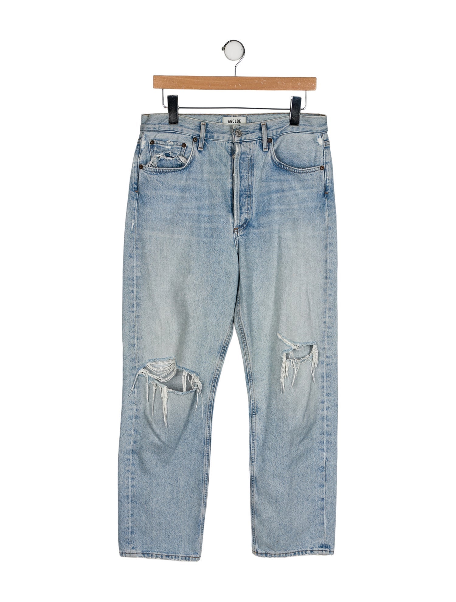 AGOLDE High-Rise Straight Leg Jeans