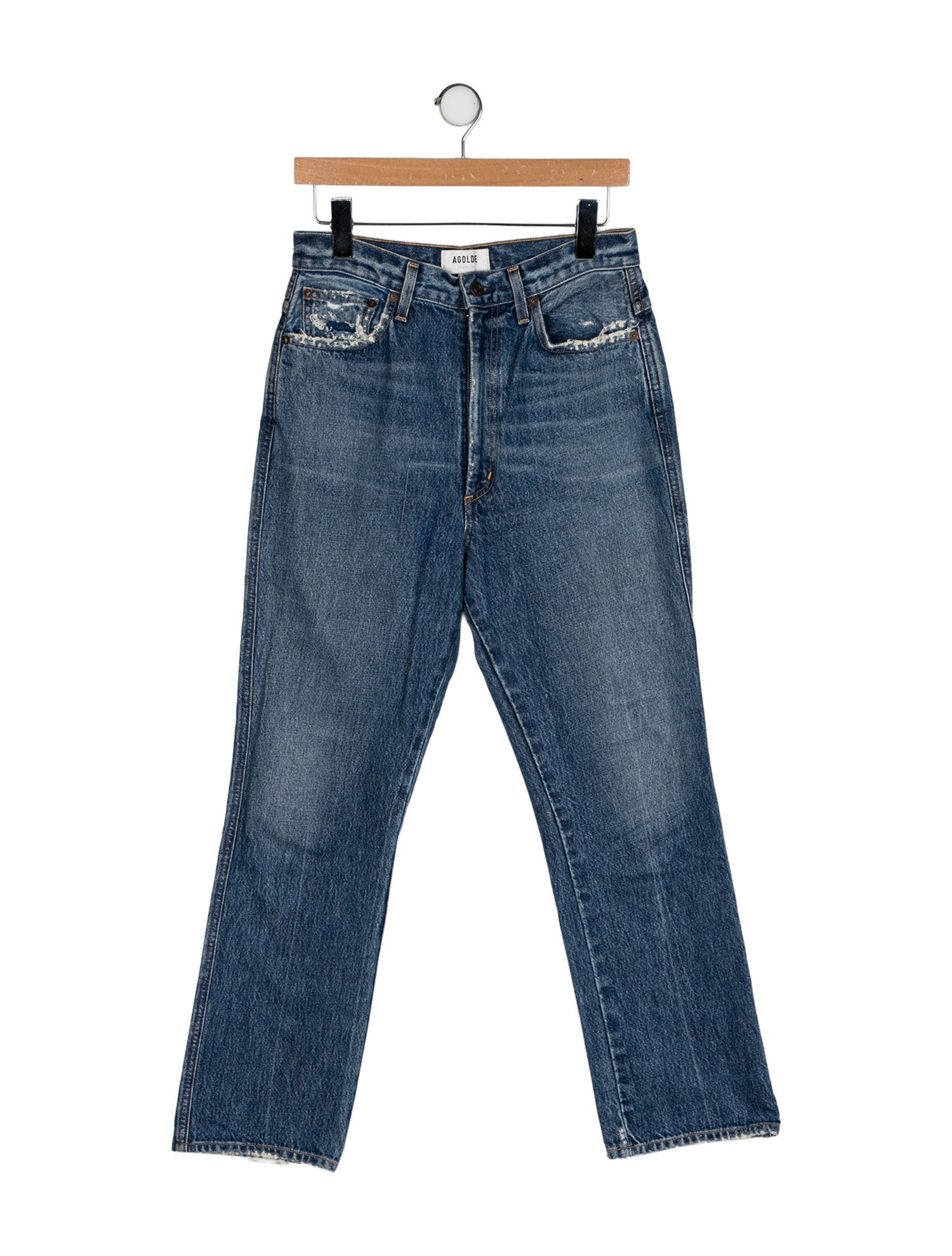 AGOLDE High-Rise Straight Leg Jeans