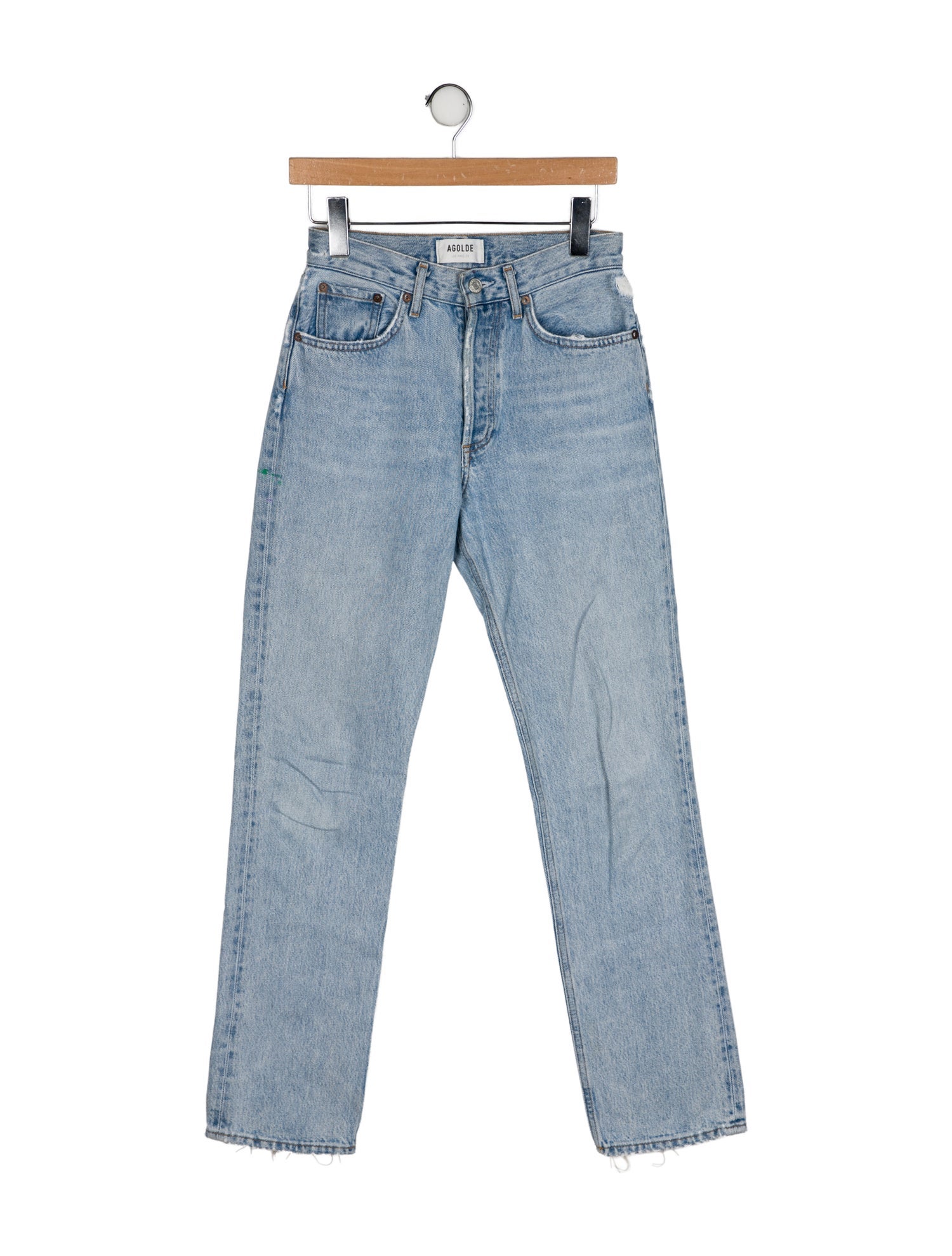 AGOLDE Mid-Rise Straight Leg Jeans