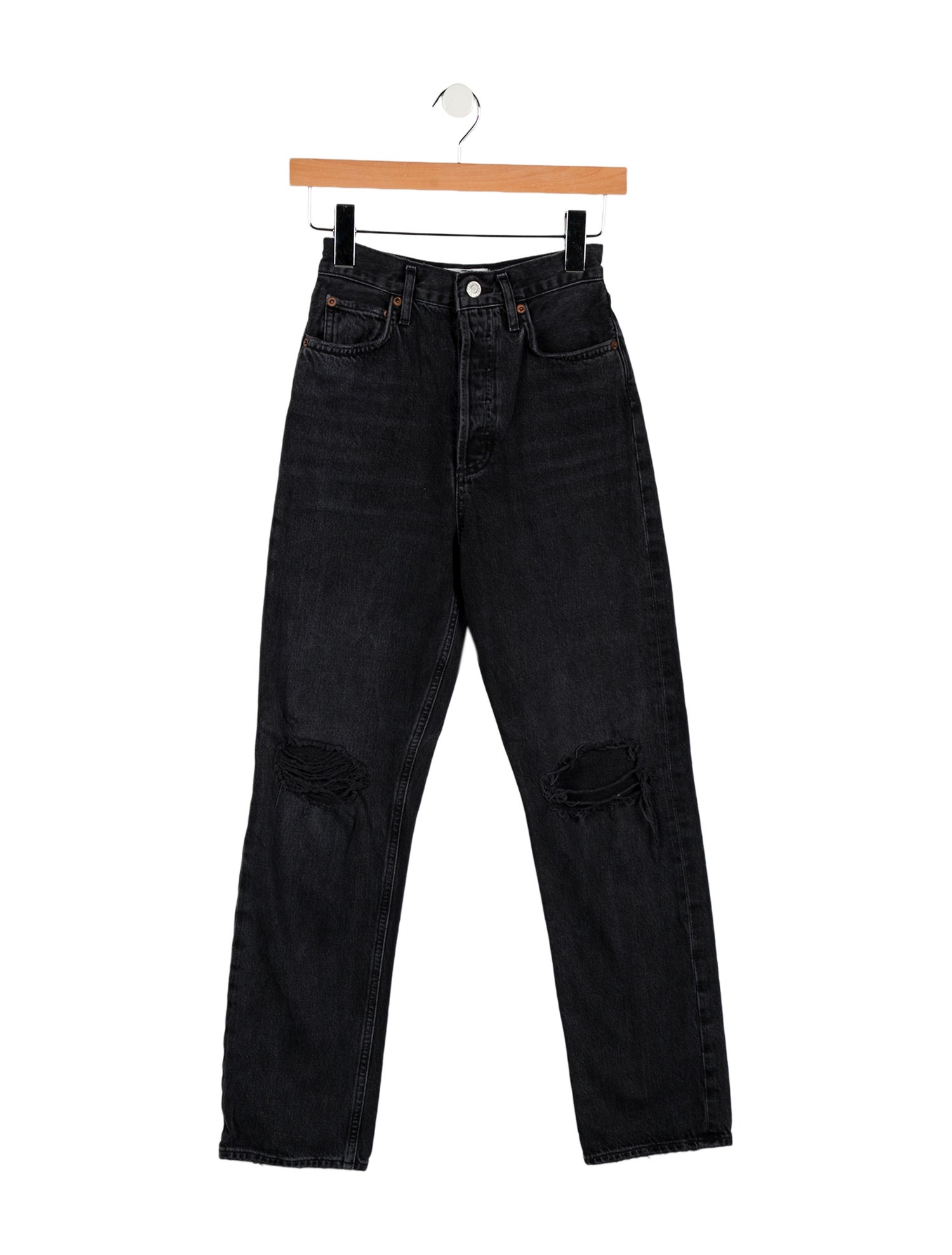 AGOLDE Mid-Rise Straight Leg Jeans