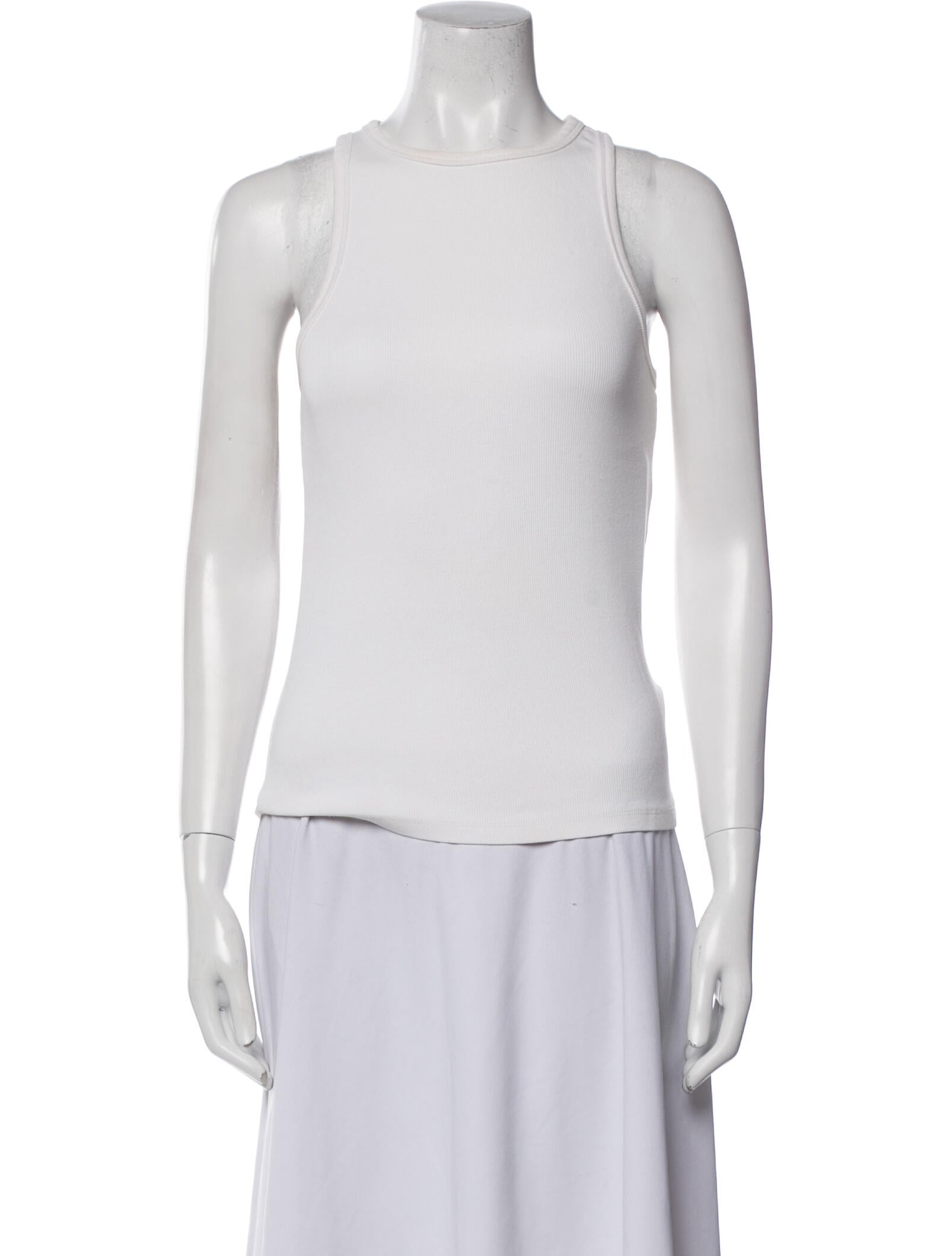 AGOLDE Crew Neck Sleeveless Blouse