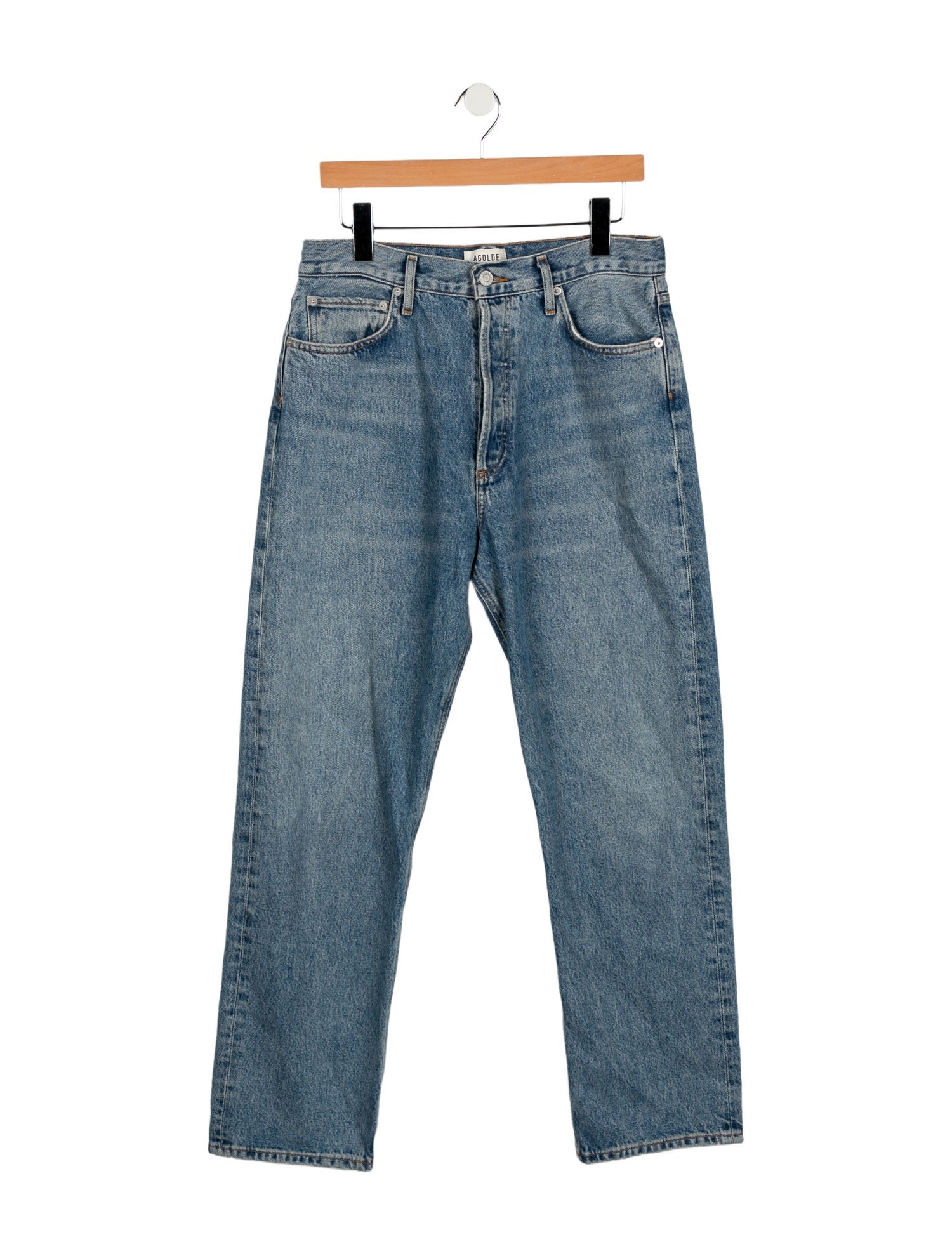 AGOLDE High-Rise Straight Leg Jeans
