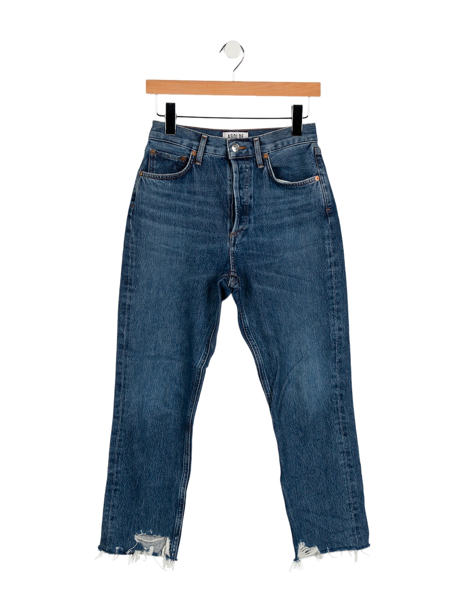 AGOLDE High-Rise Straight Leg Jeans