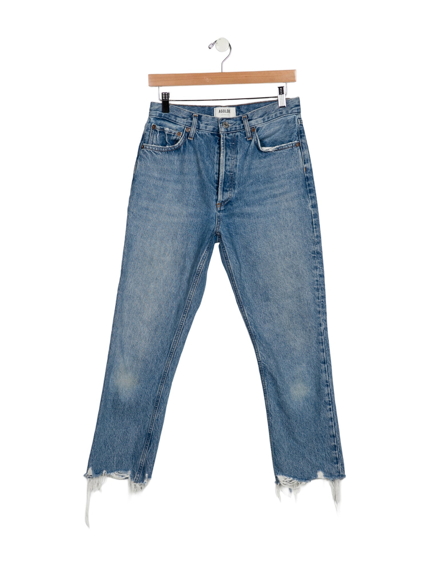 AGOLDE High-Rise Straight Leg Jeans