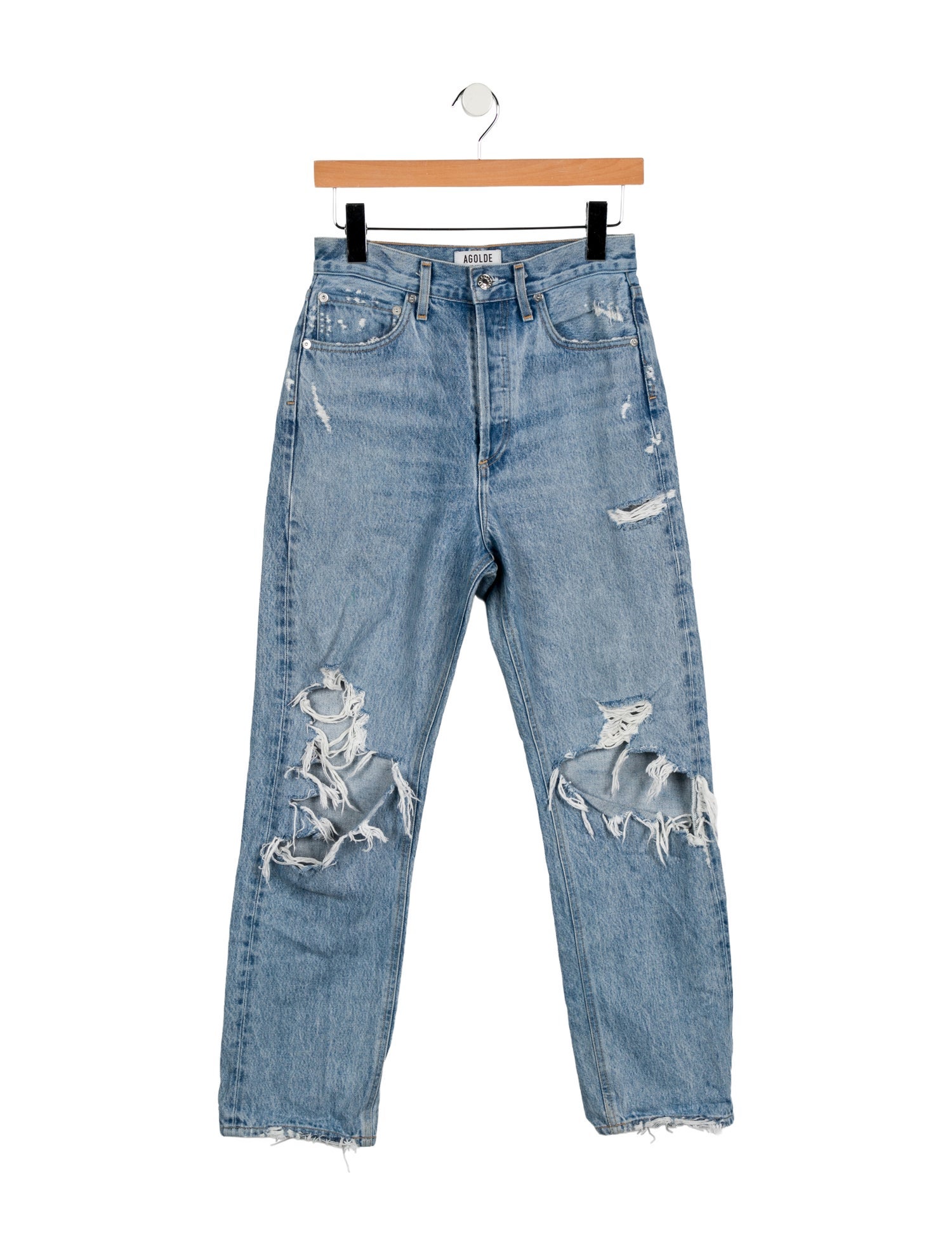 AGOLDE High-Rise Straight Leg Jeans