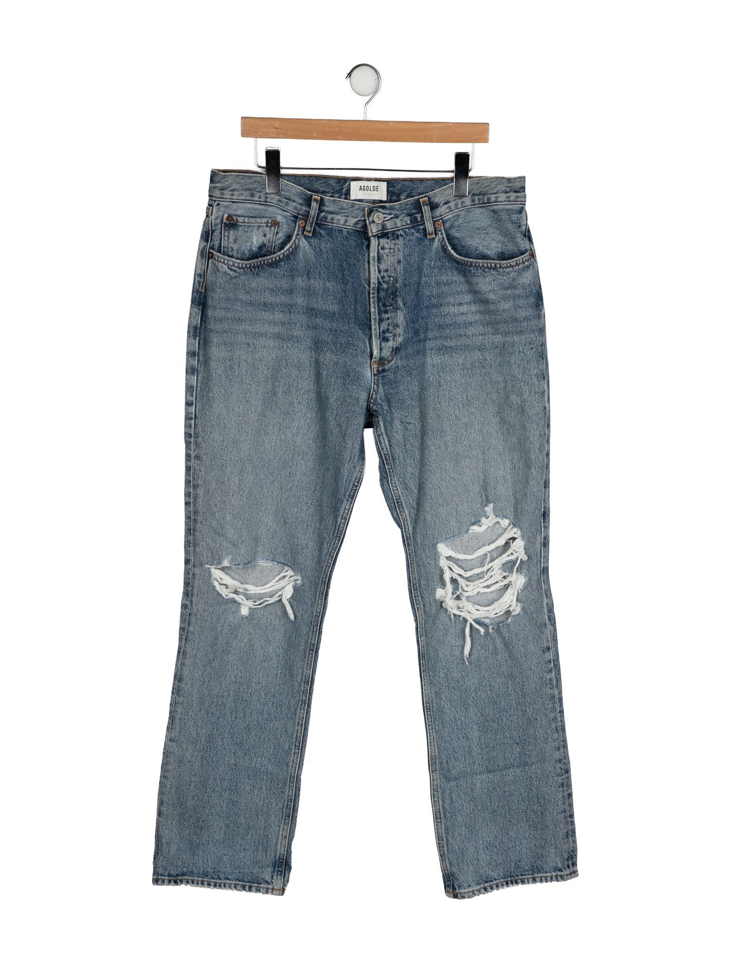 AGOLDE Mid-Rise Wide Leg Jeans
