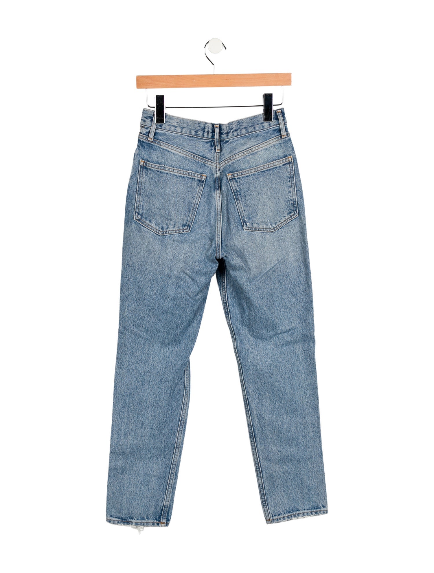 AGOLDE Mid-Rise Straight Leg Jeans