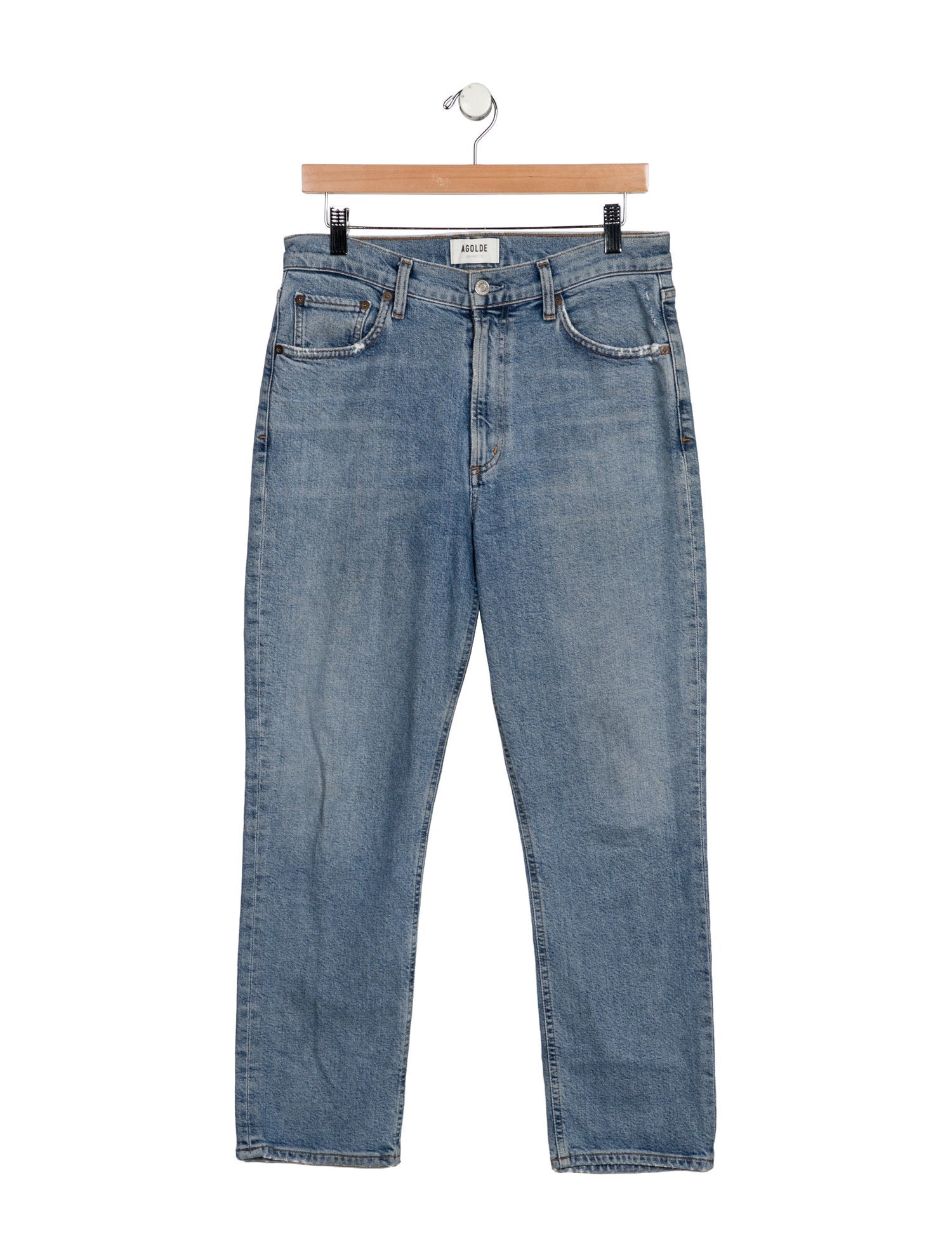 AGOLDE High-Rise Straight Leg Jeans