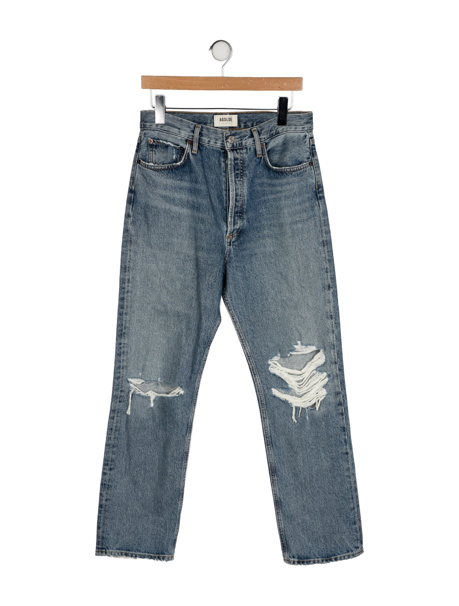 AGOLDE High-Rise Straight Leg Jeans