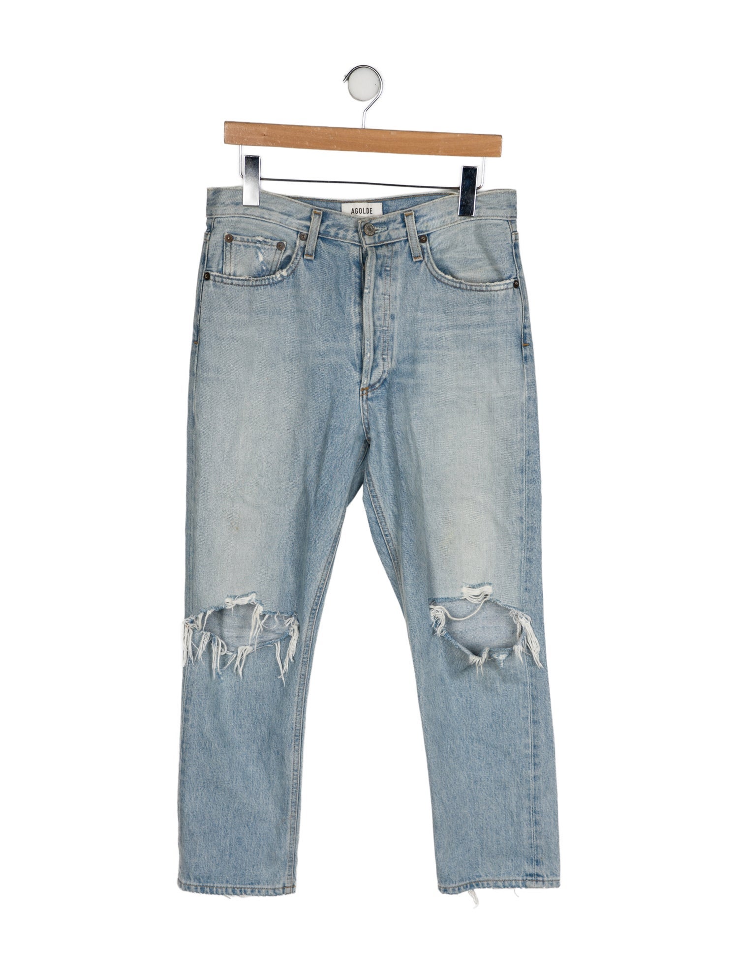 AGOLDE High-Rise Straight Leg Jeans