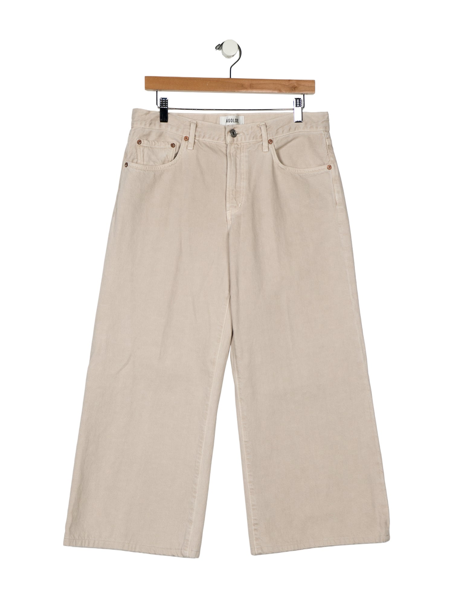 AGOLDE Mid-Rise Wide Leg Jeans