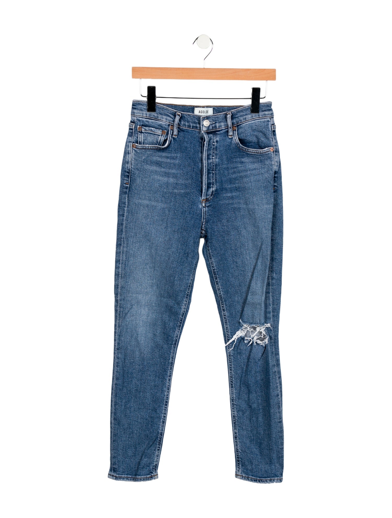 AGOLDE Mid-Rise Skinny Leg Jeans
