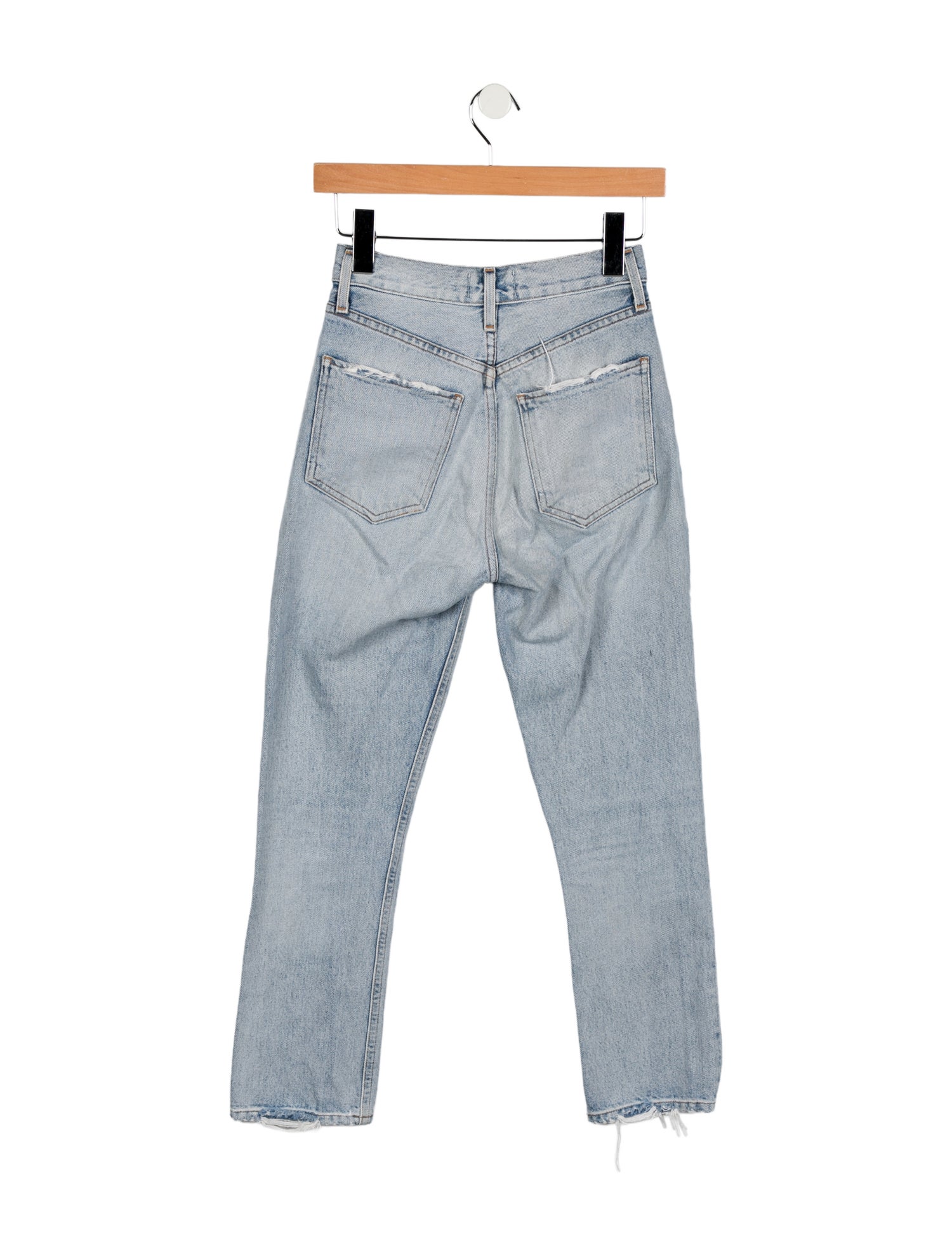AGOLDE Mid-Rise Straight Leg Jeans
