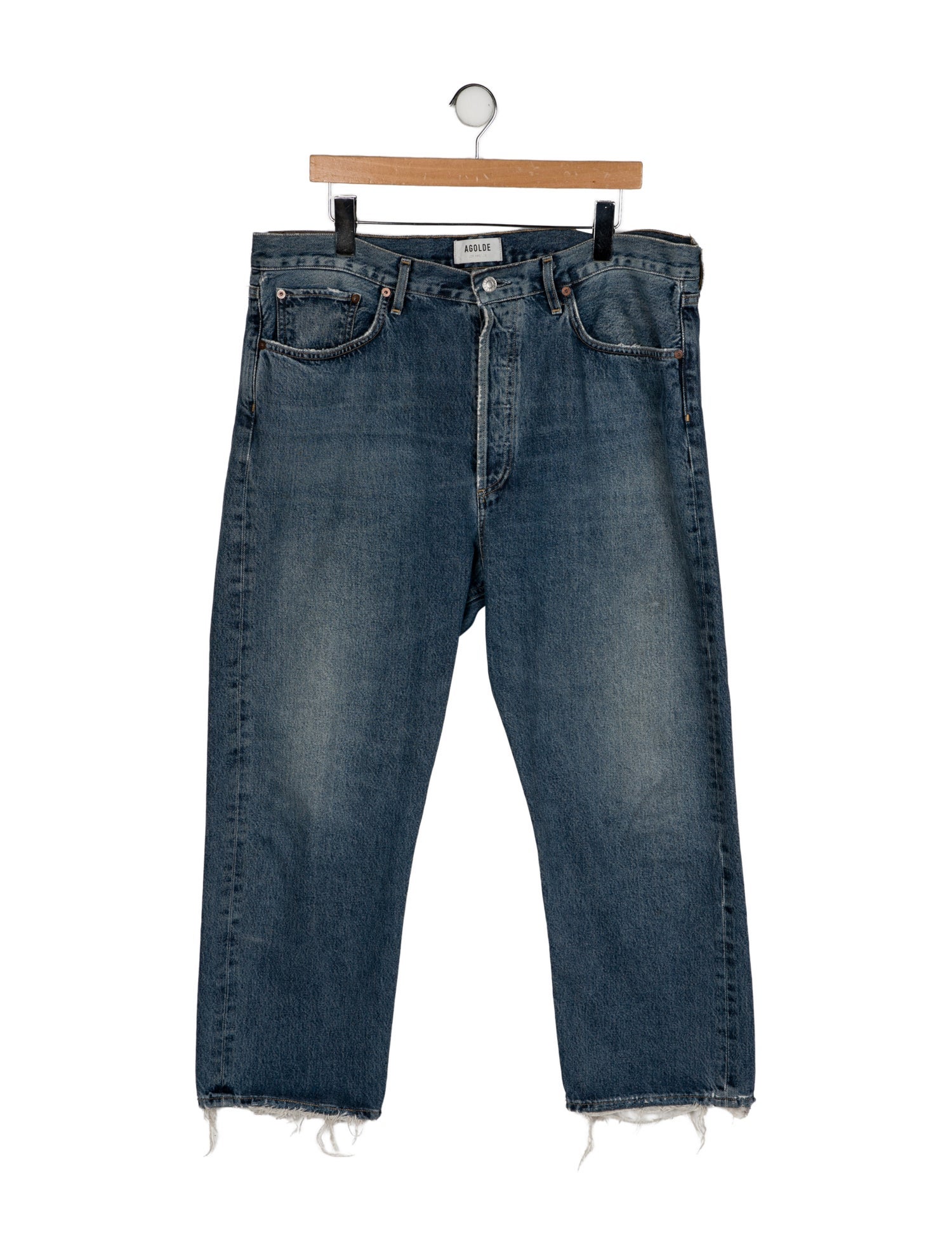 AGOLDE High-Rise Straight Leg Jeans