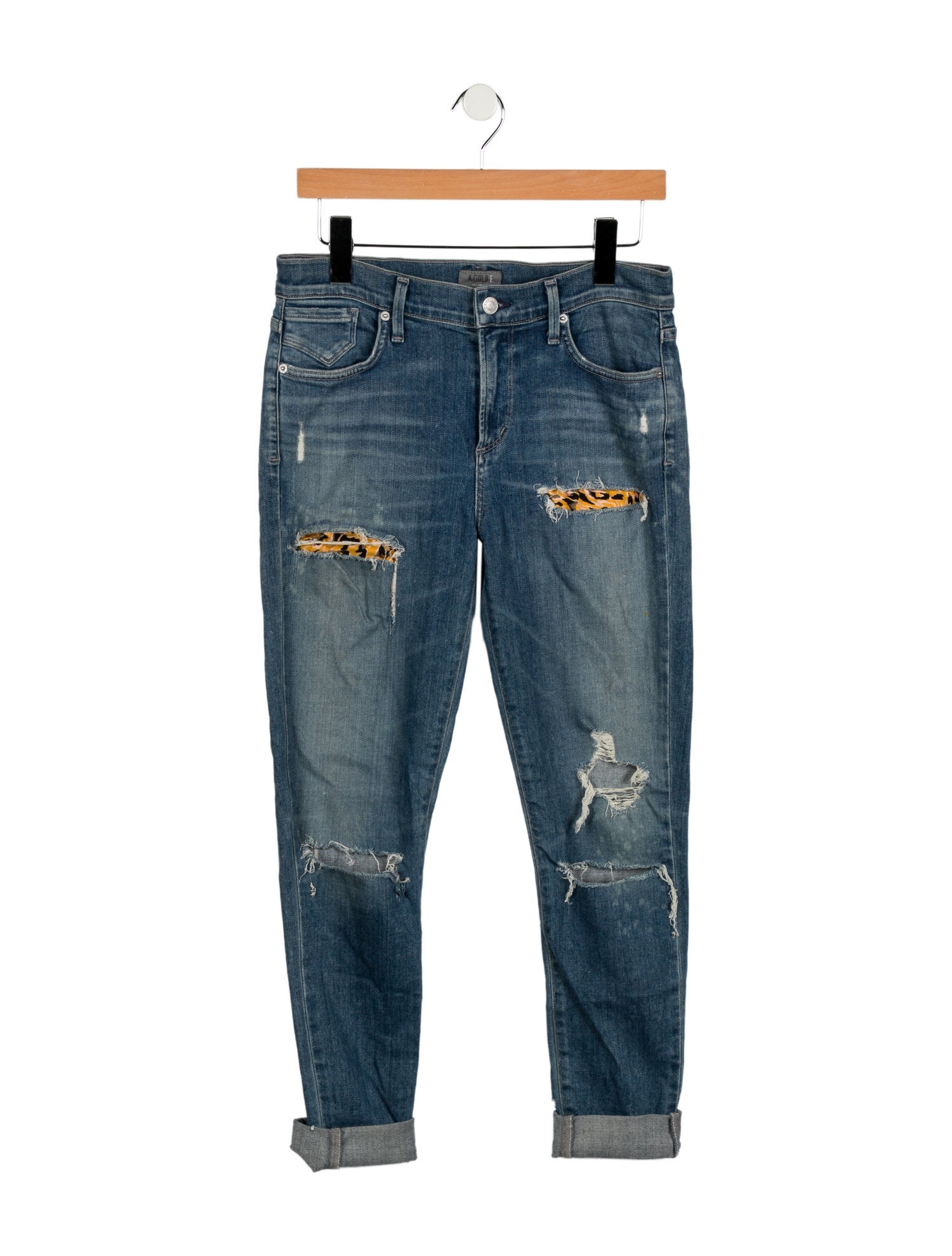AGOLDE Mid-Rise Skinny Leg Jeans