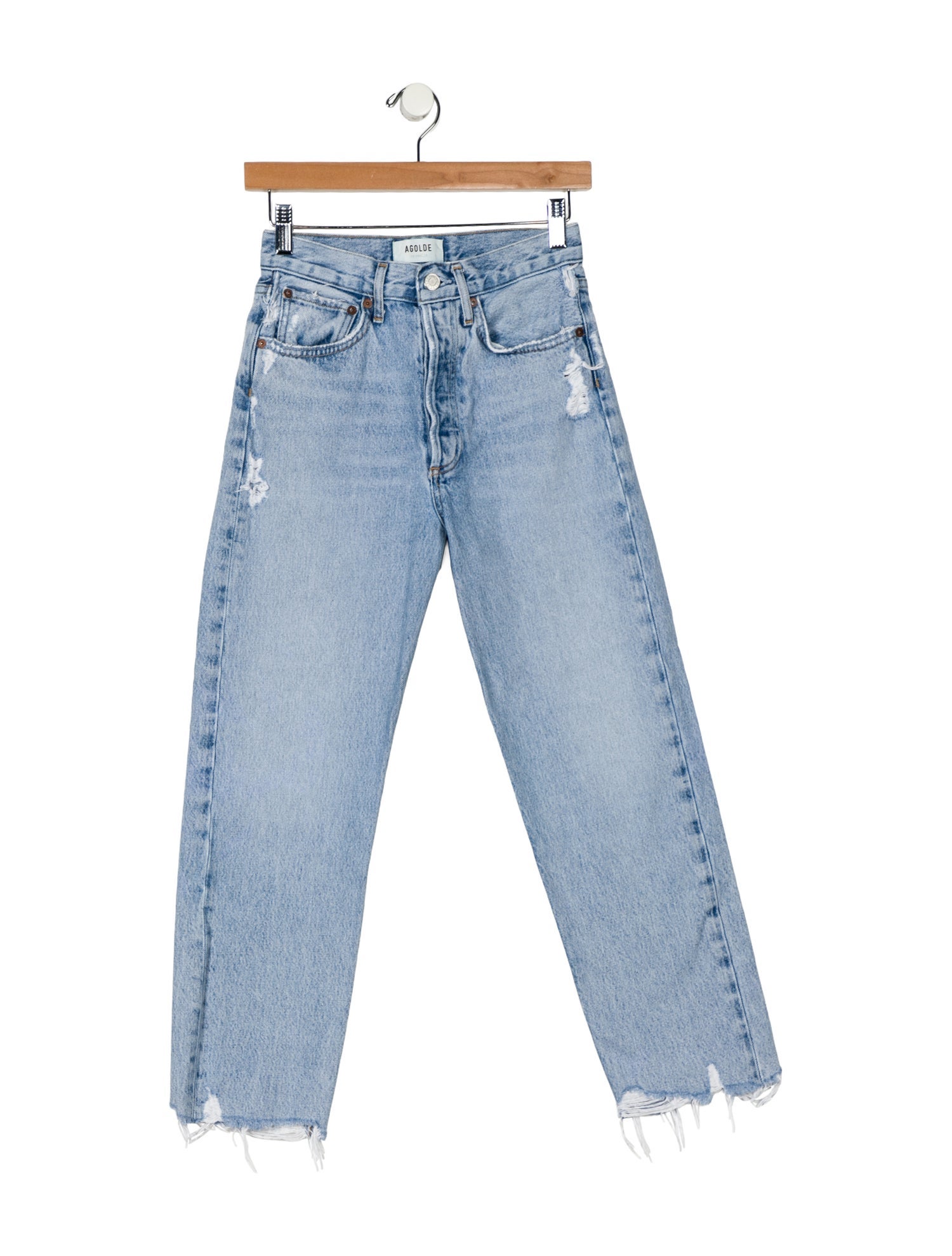AGOLDE High-Rise Straight Leg Jeans