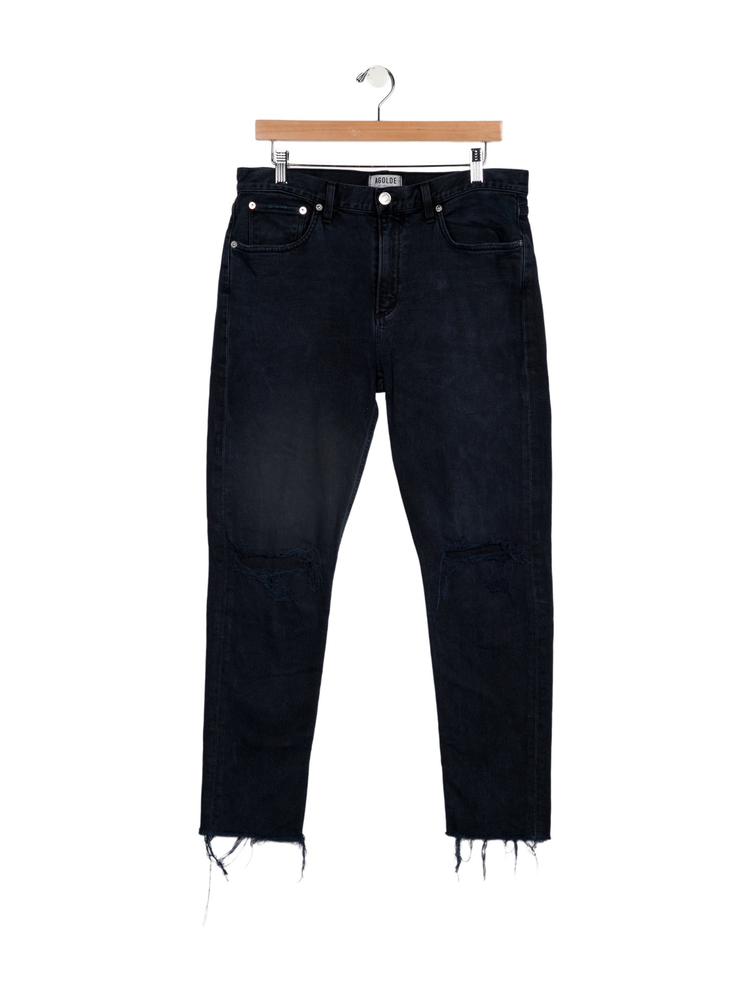 AGOLDE Mid-Rise Straight Leg Jeans