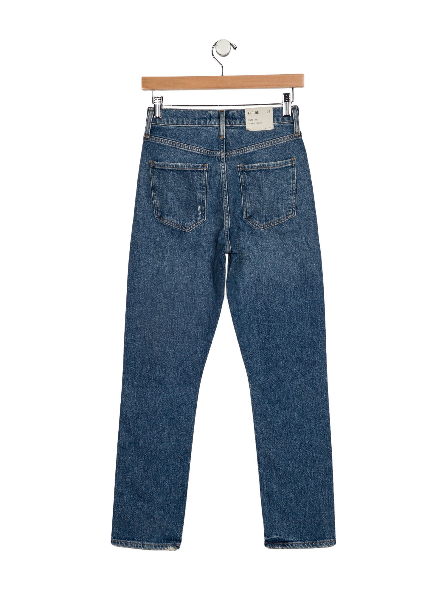 AGOLDE Mid-Rise Straight Leg Jeans