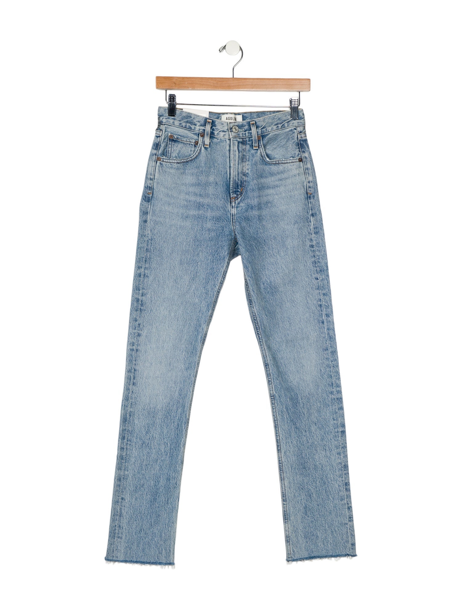 AGOLDE High-Rise Straight Leg Jeans