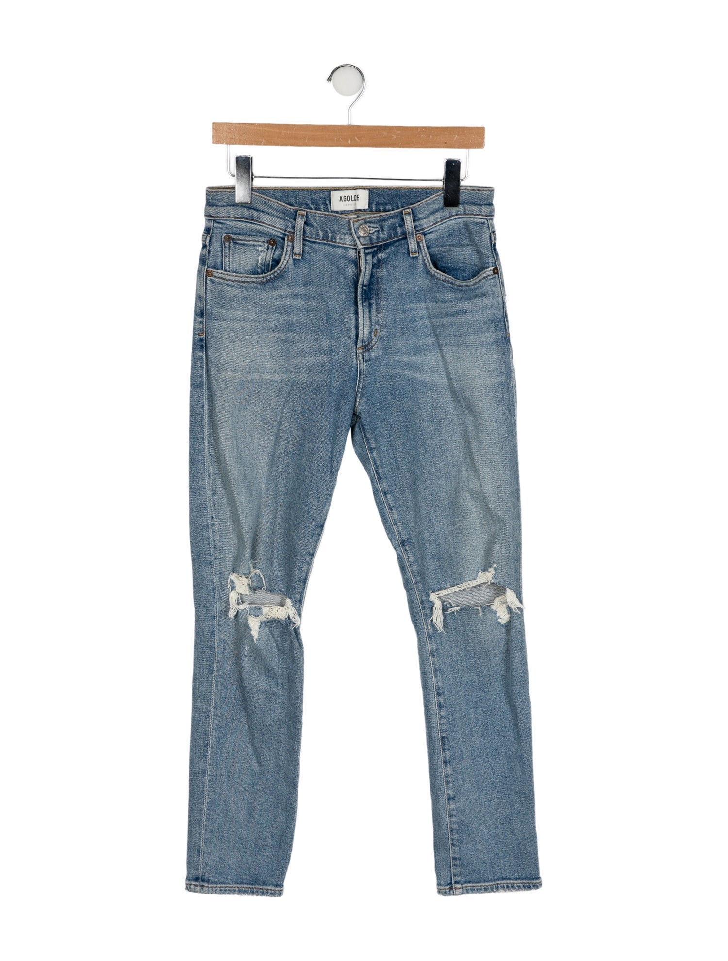 AGOLDE Mid-Rise Skinny Leg Jeans