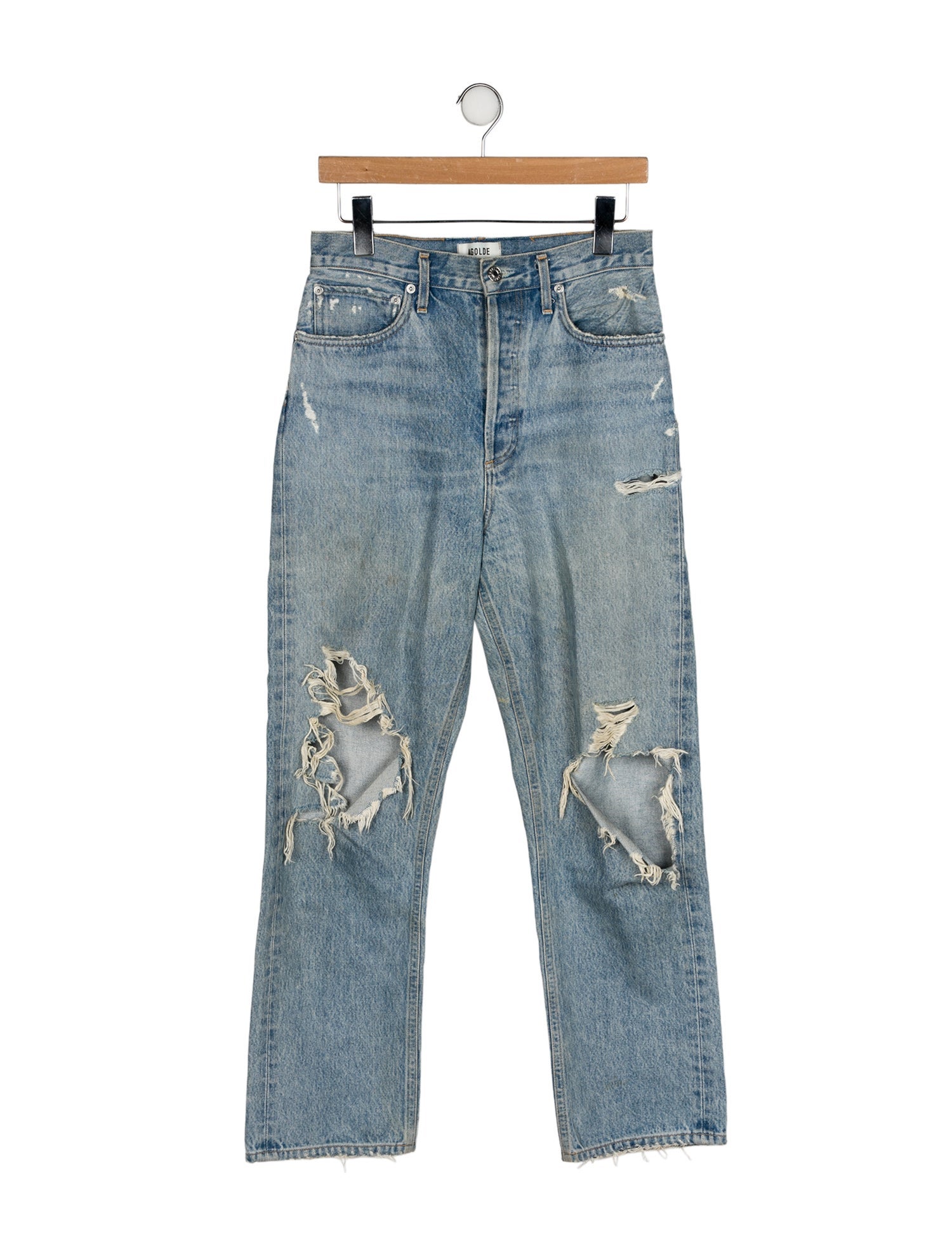 AGOLDE High-Rise Straight Leg Jeans