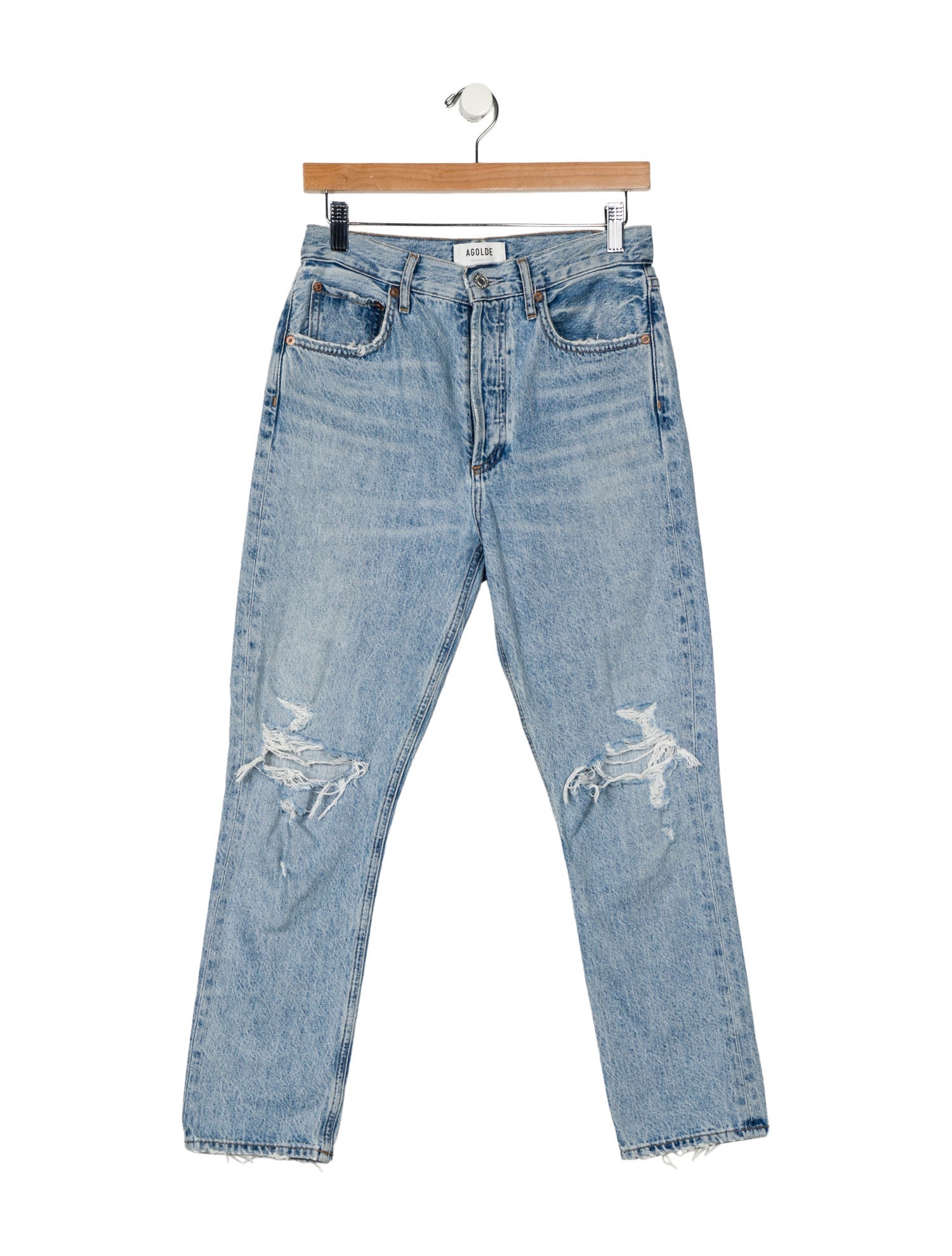 AGOLDE High-Rise Straight Leg Jeans