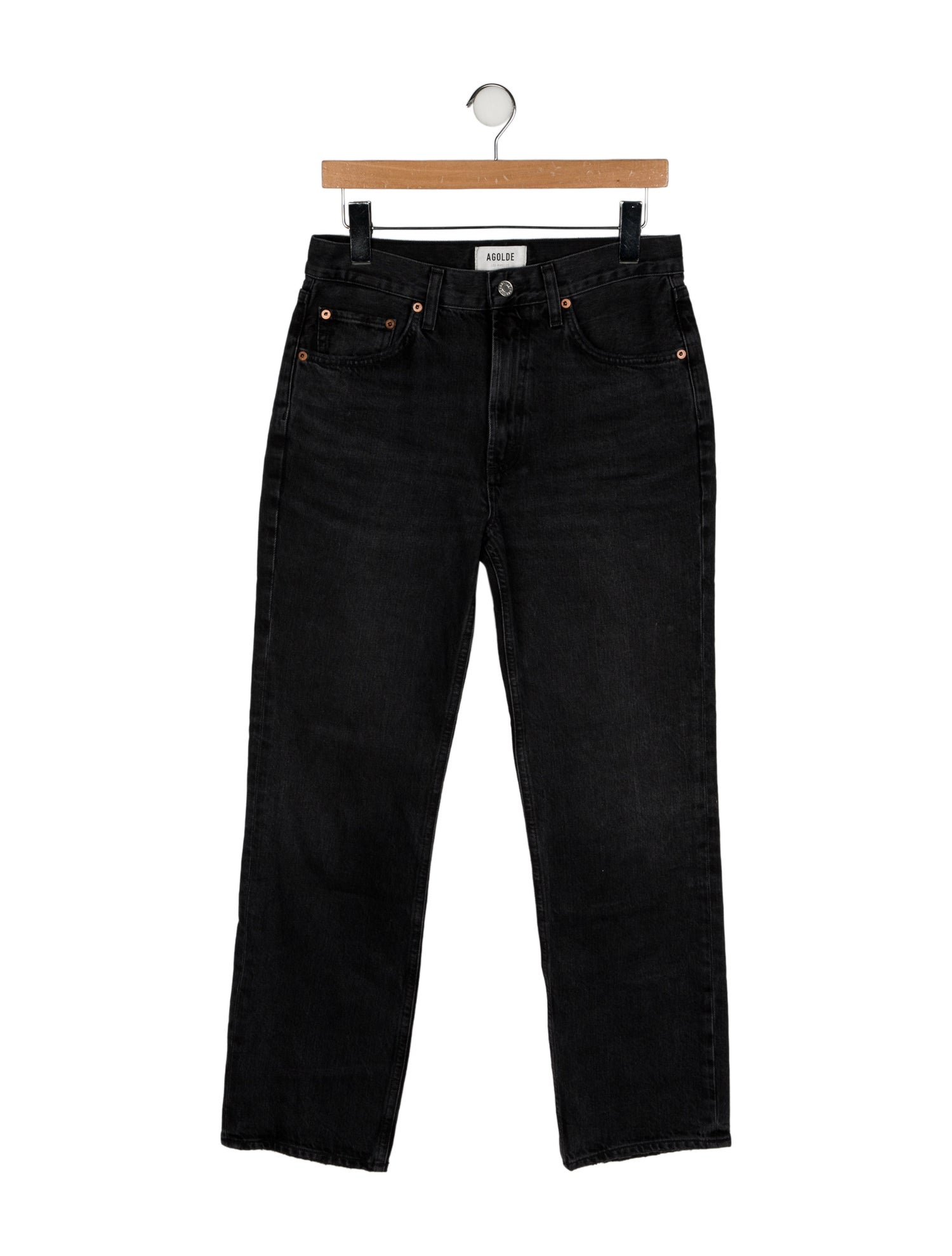 AGOLDE High-Rise Straight Leg Jeans