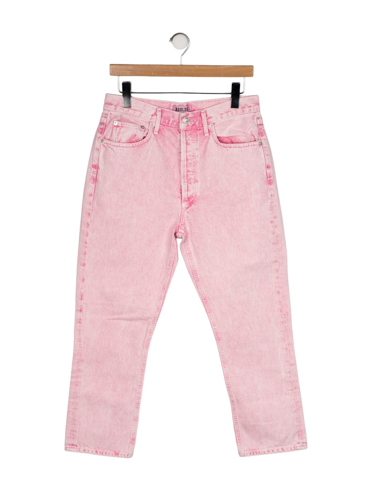 AGOLDE High-Rise Straight Leg Jeans