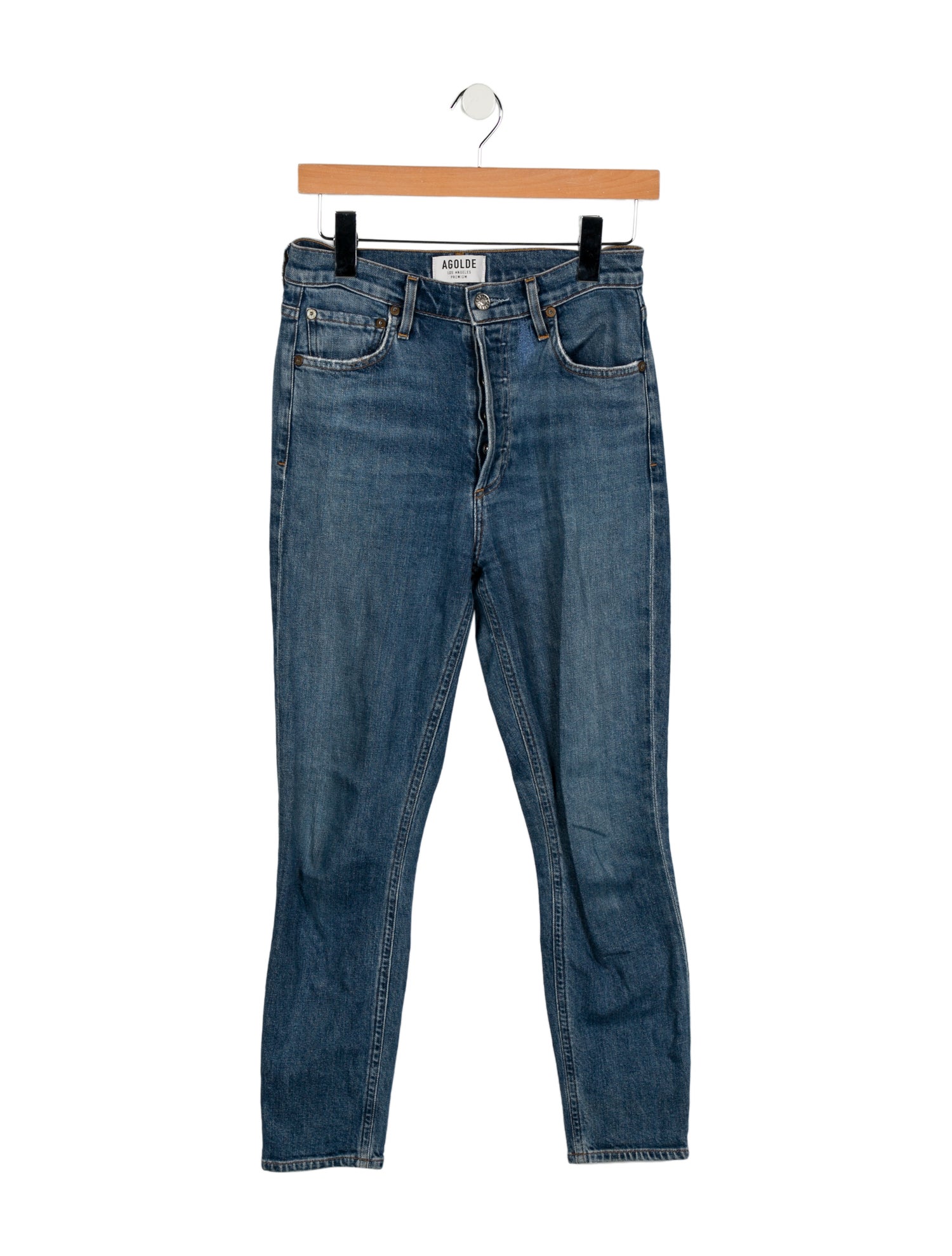 AGOLDE High-Rise Skinny Leg Jeans