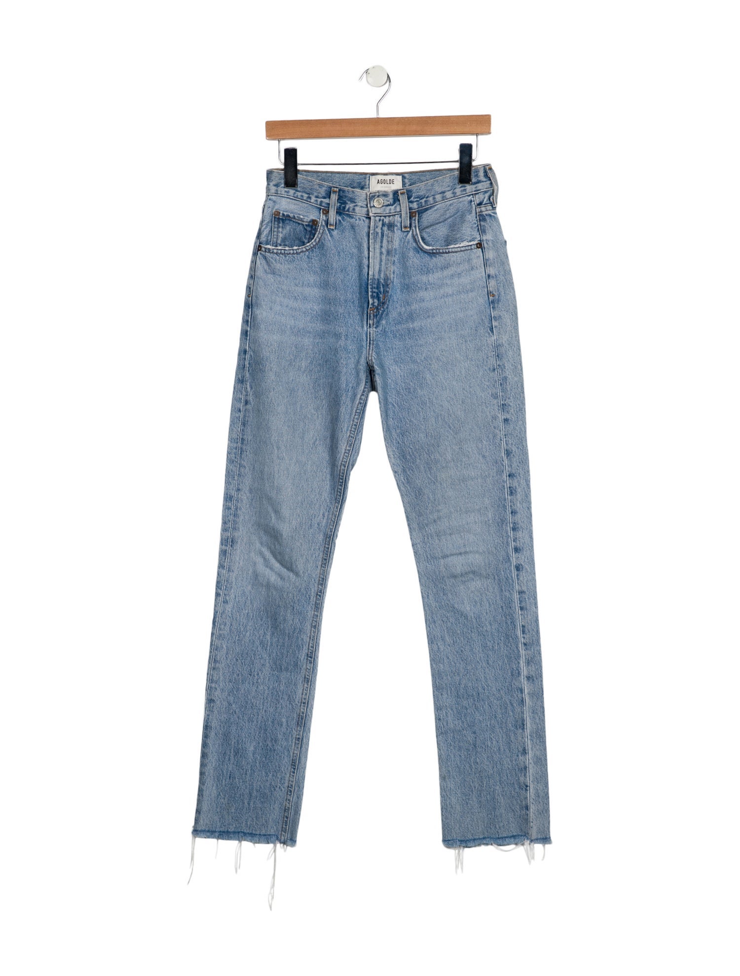 AGOLDE Mid-Rise Straight Leg Jeans