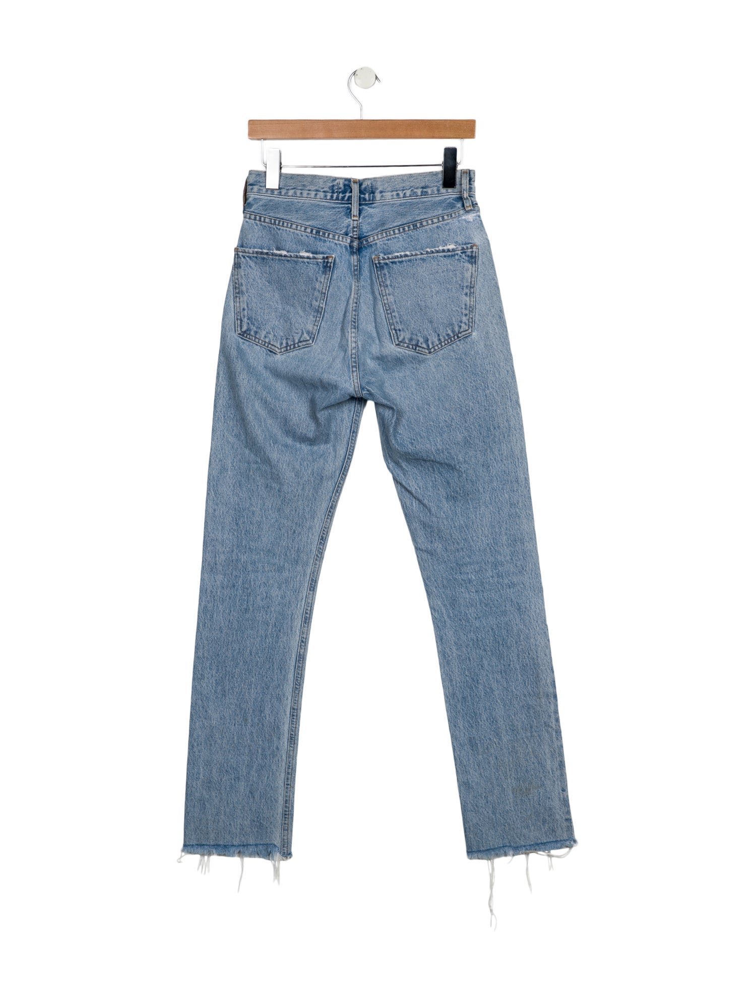 AGOLDE Mid-Rise Straight Leg Jeans