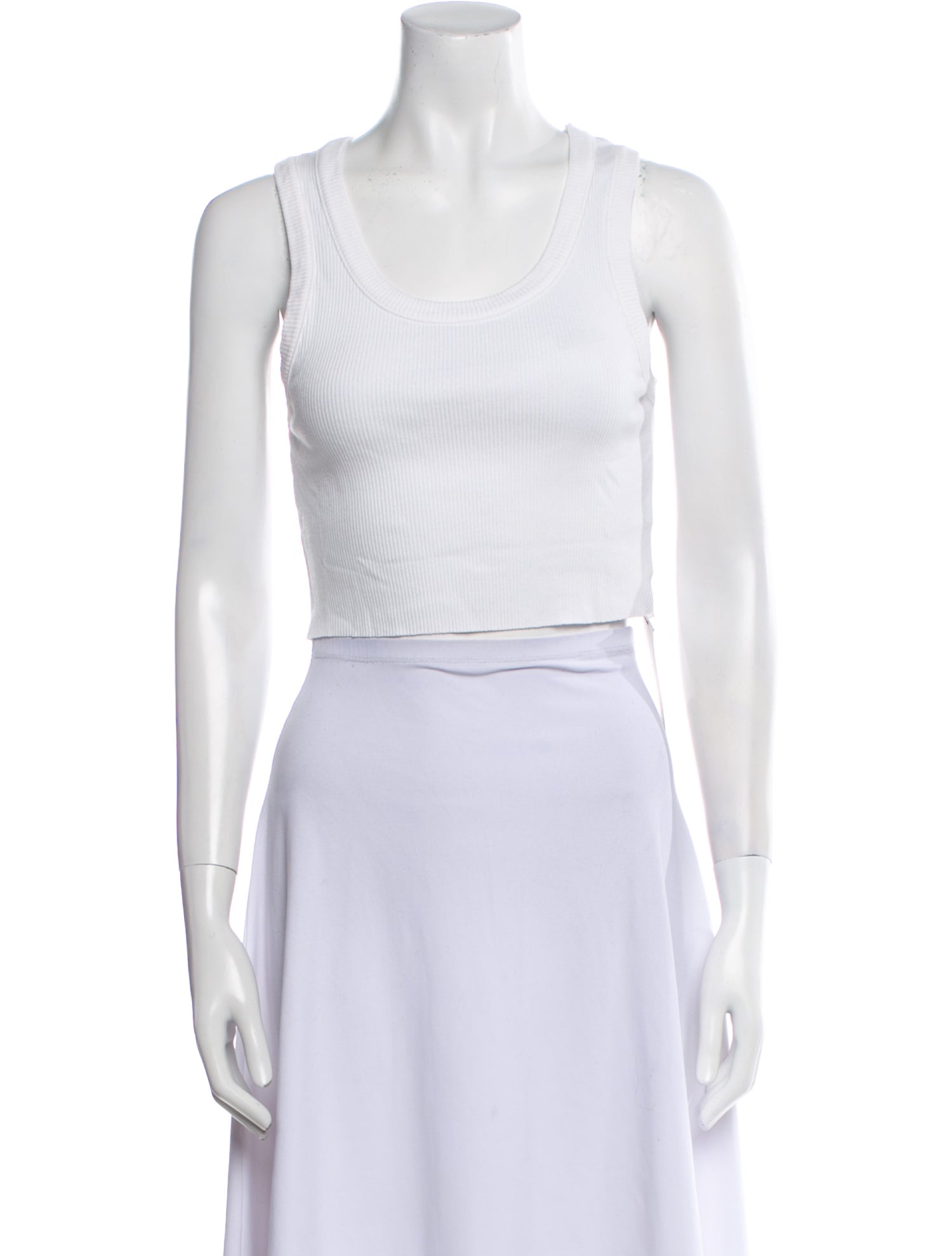 AGOLDE Scoop Neck Sleeveless Crop Top