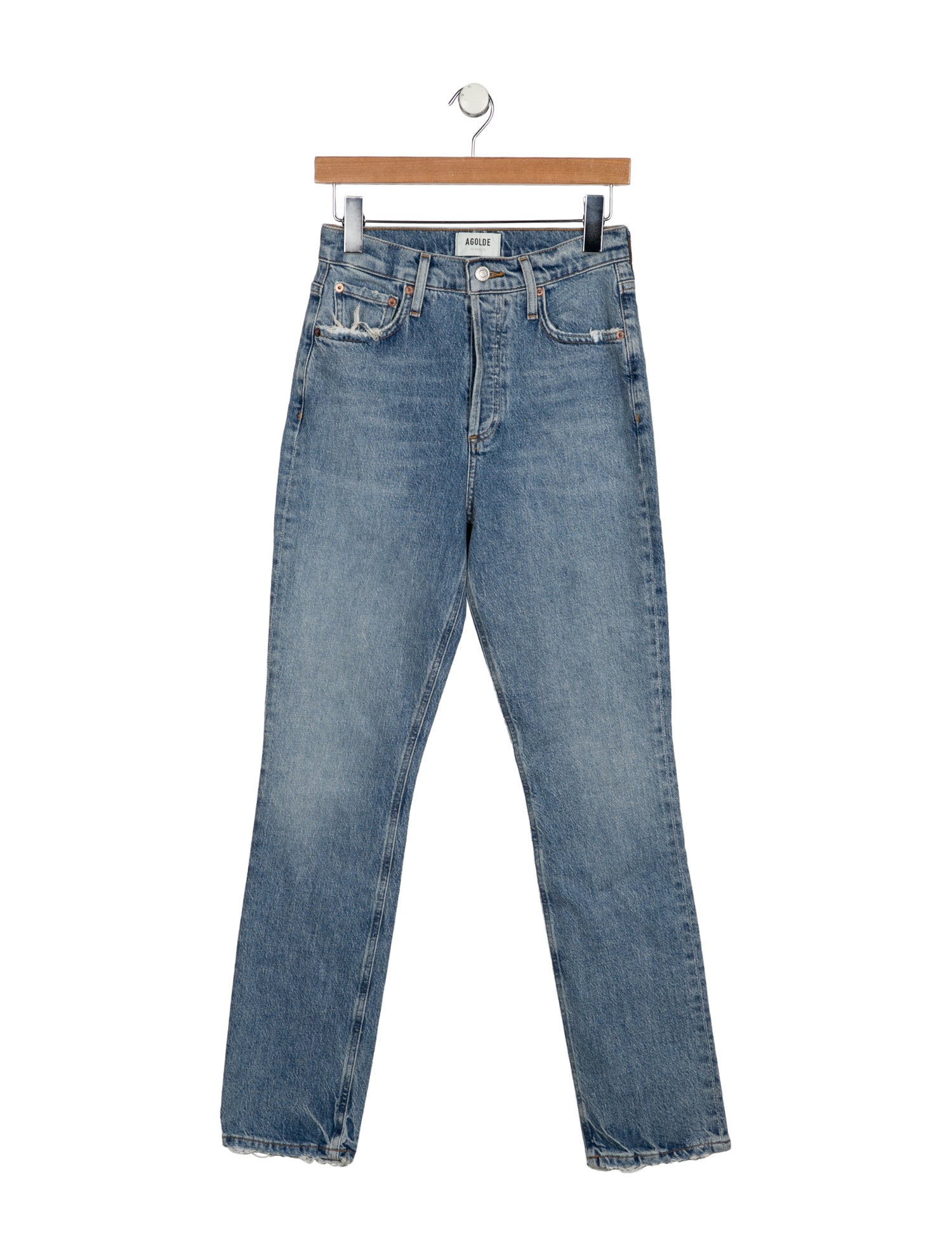 AGOLDE High-Rise Straight Leg Jeans