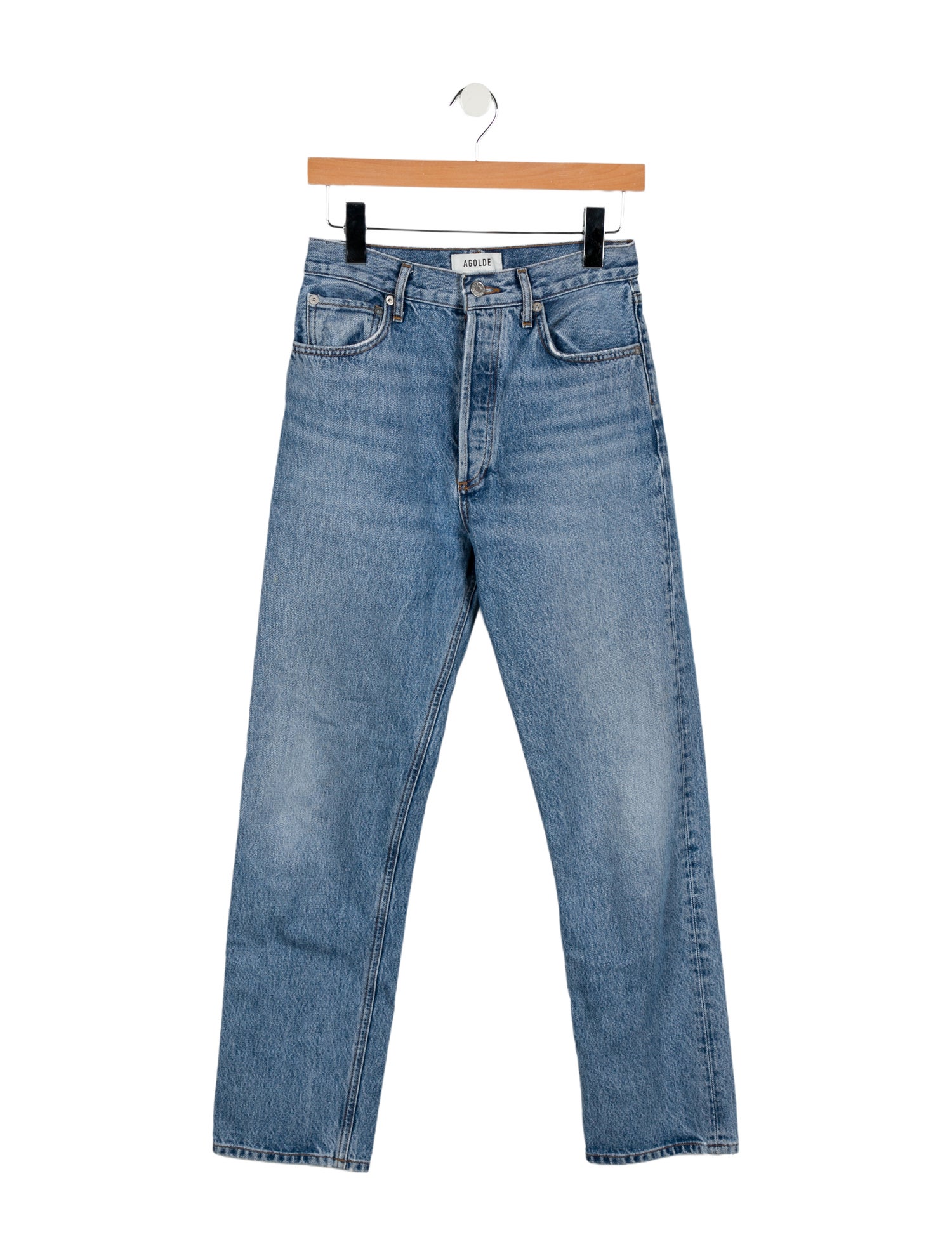 AGOLDE High-Rise Straight Leg Jeans